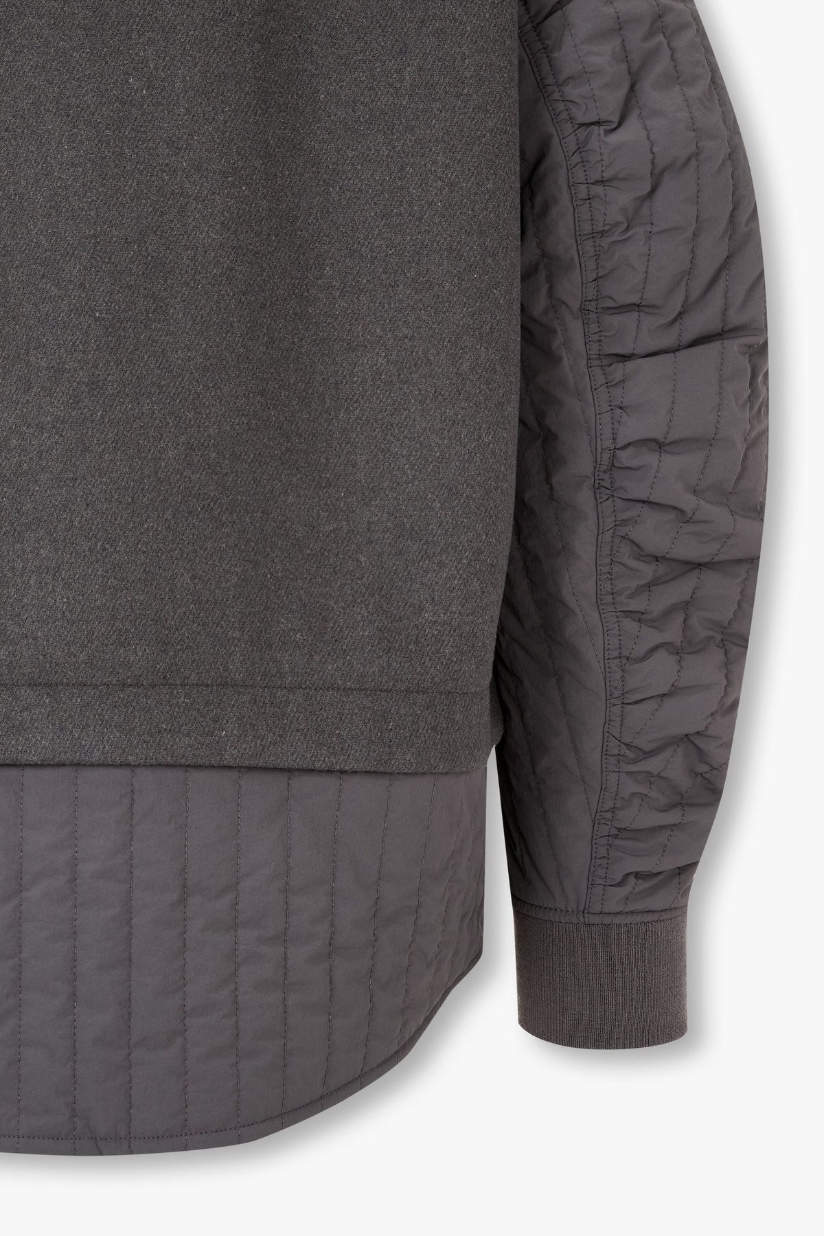 아르마니 익스체인지(ARMANI EXCHANGE) 남성 나일론 패치 포켓 셔츠 자켓_다크 그레이 A415310008
