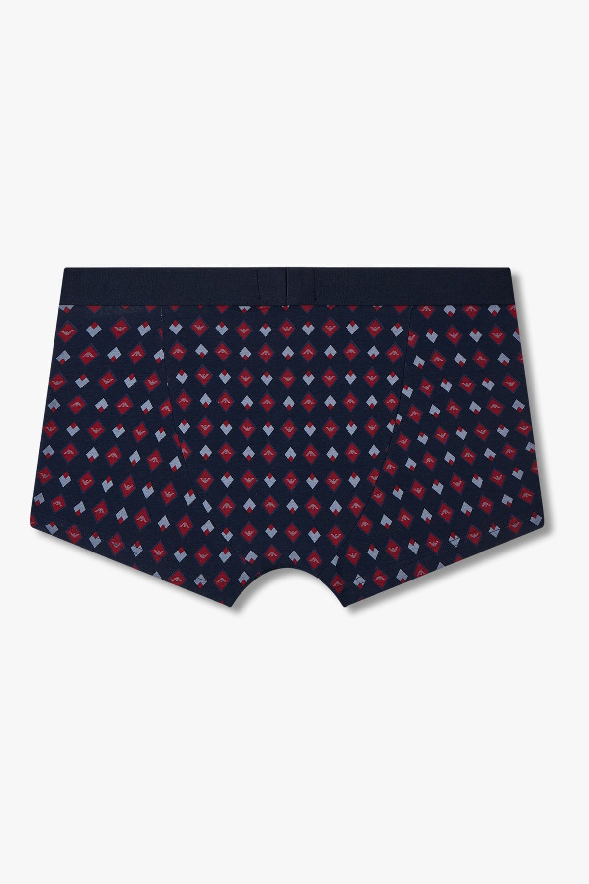 엠포리오 아르마니 언더웨어(EMPORIO ARMANI UNDERWEAR) 남성 로고 패턴드 코튼 드로즈_다크 네이비 0815312043
