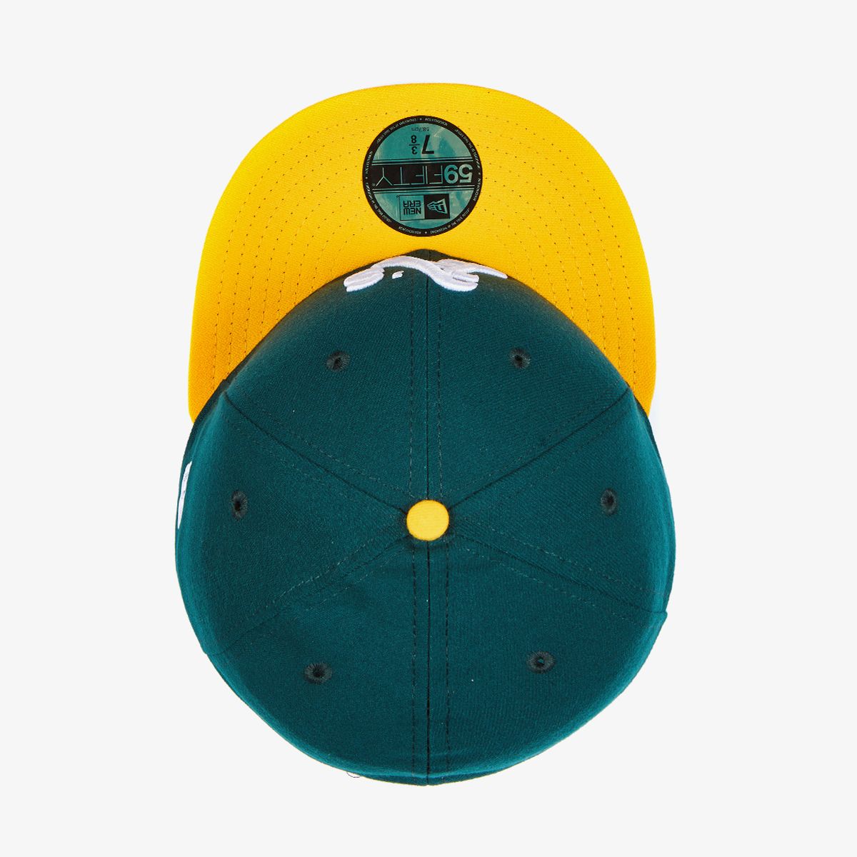 뉴에라(NEW ERA) MLB 어센틱 오클랜드 애슬레틱스 홈 다크그린 / 에이골드 70361054