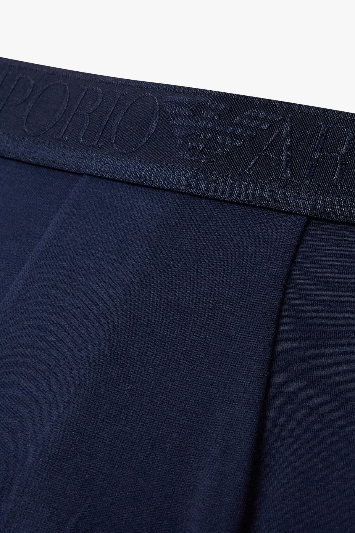 엠포리오 아르마니 언더웨어(EMPORIO ARMANI UNDERWEAR) 남성 샤이닝 밴딩 레이온 드로즈_네이비 0815312029