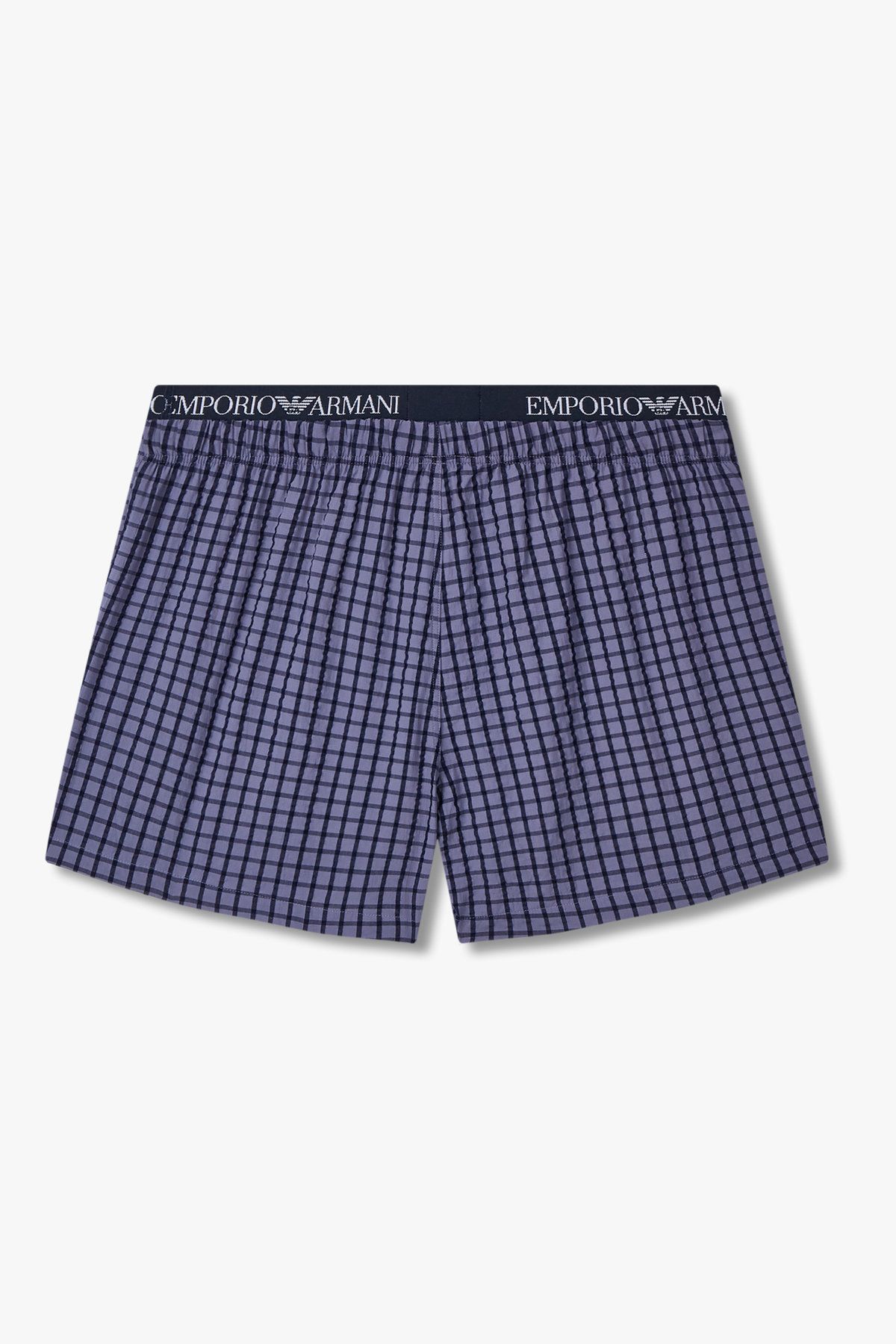 엠포리오 아르마니 언더웨어(EMPORIO ARMANI UNDERWEAR) 남성 레이어드 밴딩 코튼 트렁크_다크 블루 0815312098