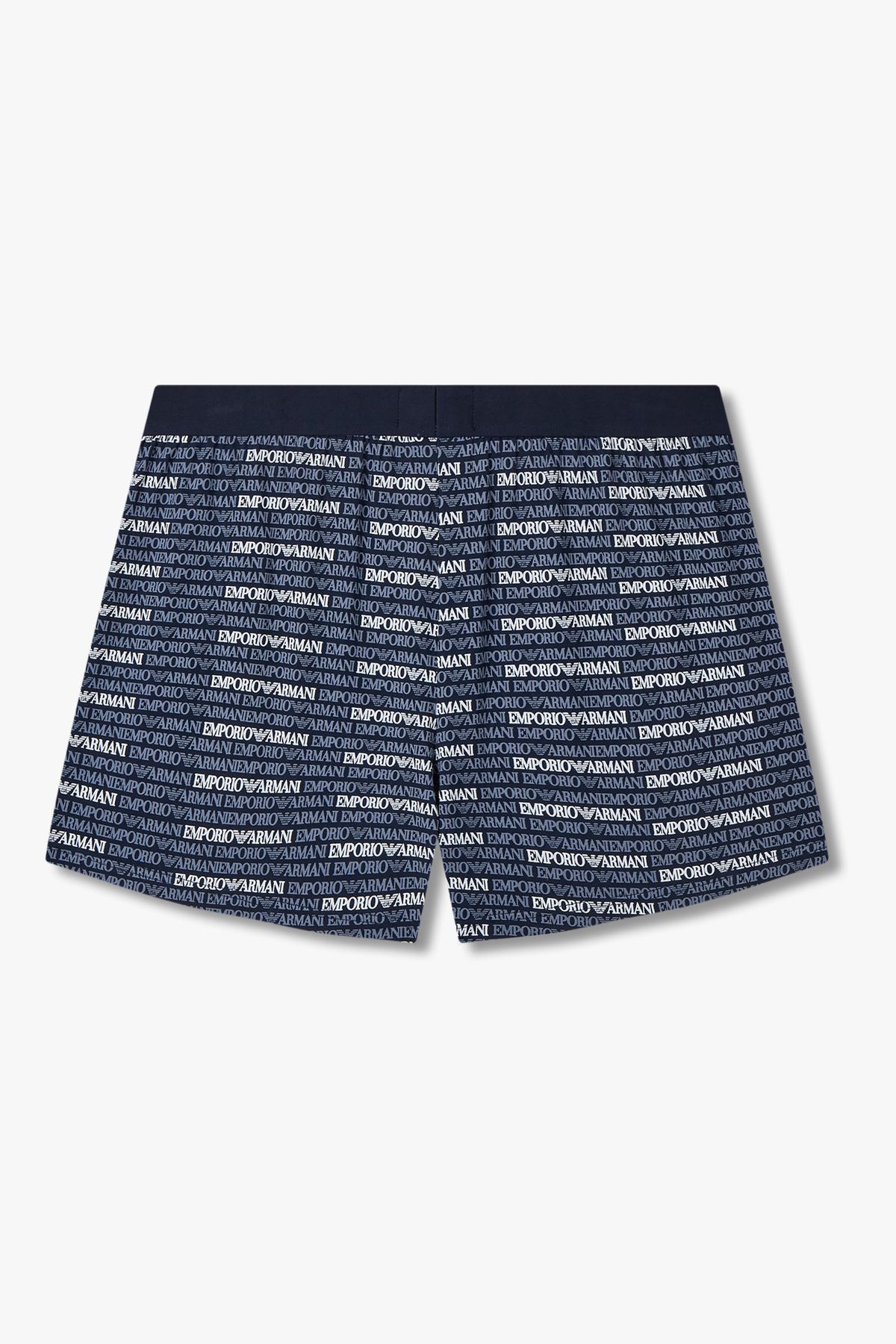 엠포리오 아르마니 언더웨어(EMPORIO ARMANI UNDERWEAR) 남성 로고 패턴드 코튼 트렁크_네이비 0815312095