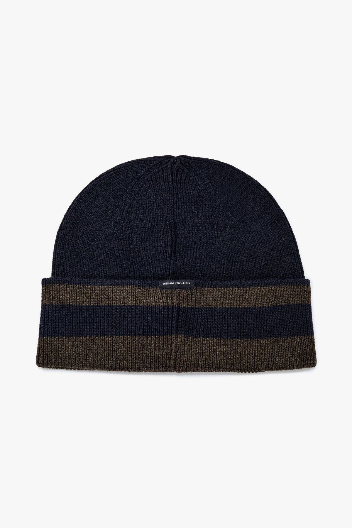 아르마니 익스체인지(ARMANI EXCHANGE) 남성 울 블렌드 스트라이프 비니_다크 네이비 A415372004