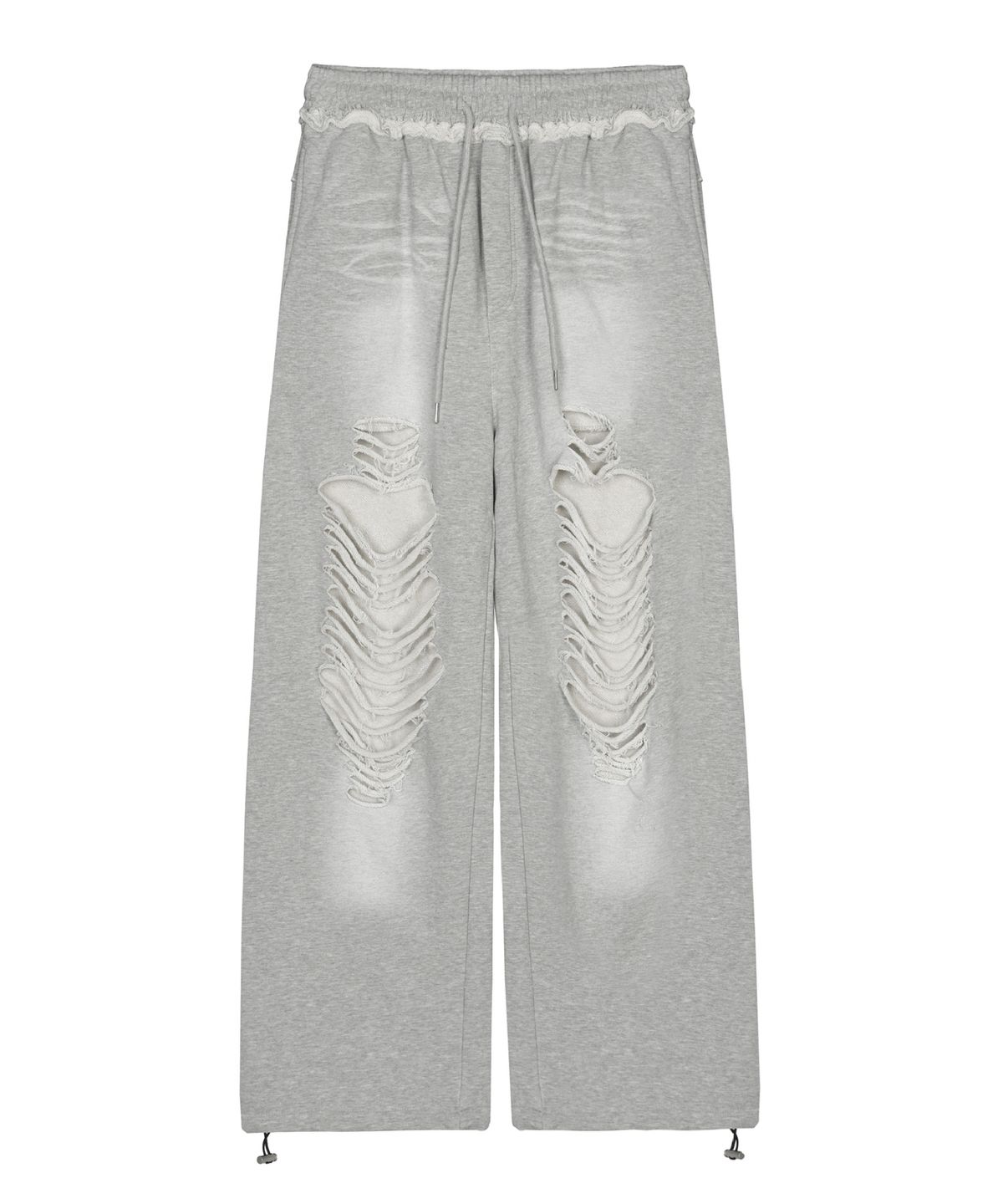 닉앤니콜(NICK&NICOLE) DESTROYED COTTON LOUNGE PANTS_GRAY