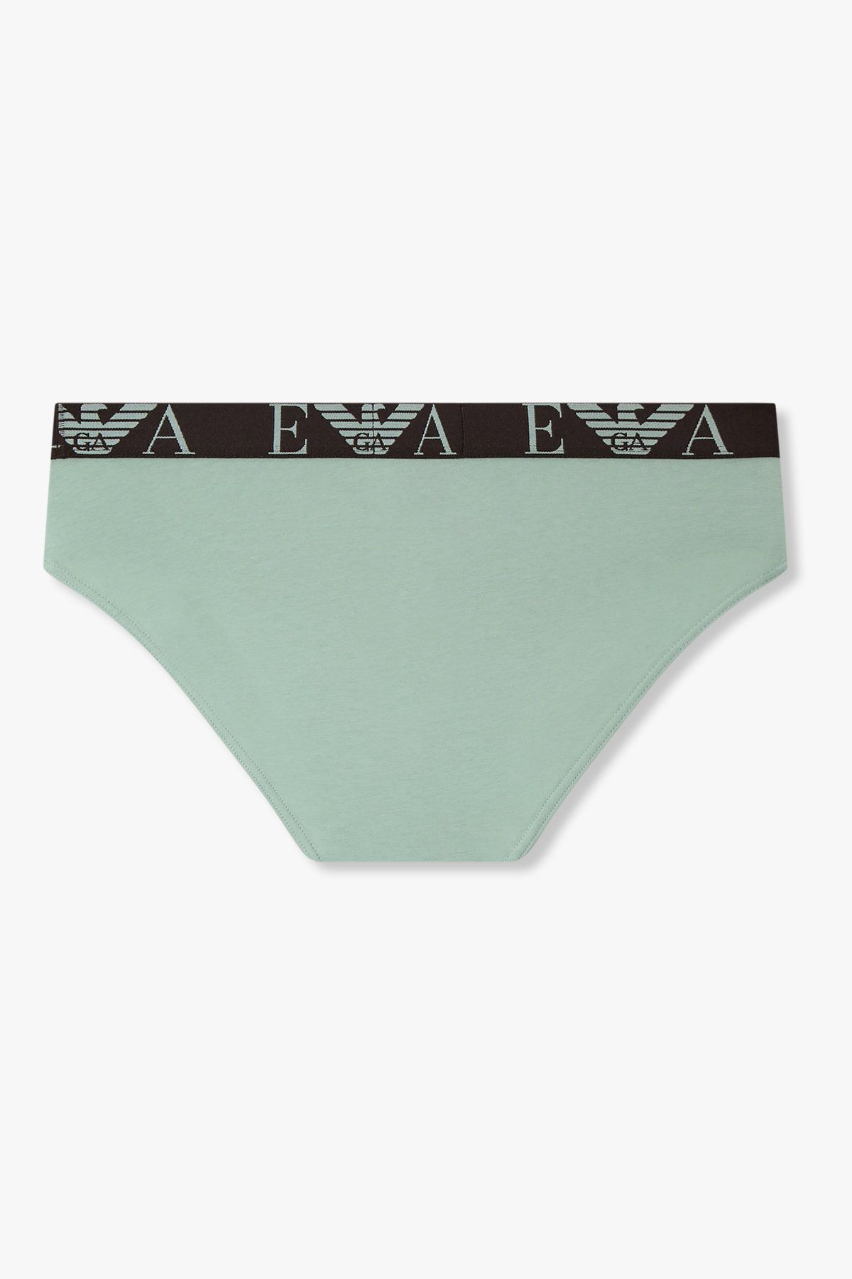 엠포리오 아르마니 언더웨어(EMPORIO ARMANI UNDERWEAR) 남성 빅 로고 밴딩 코튼 브리프_민트 0815311301