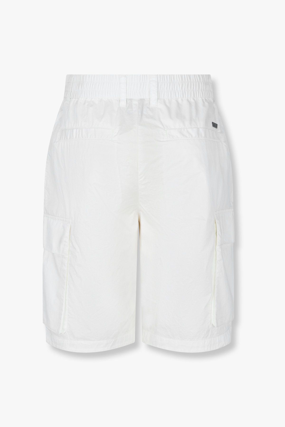 아르마니 익스체인지(ARMANI EXCHANGE) 남성 코튼 드로스트링 카고 쇼츠_화이트 A415342002