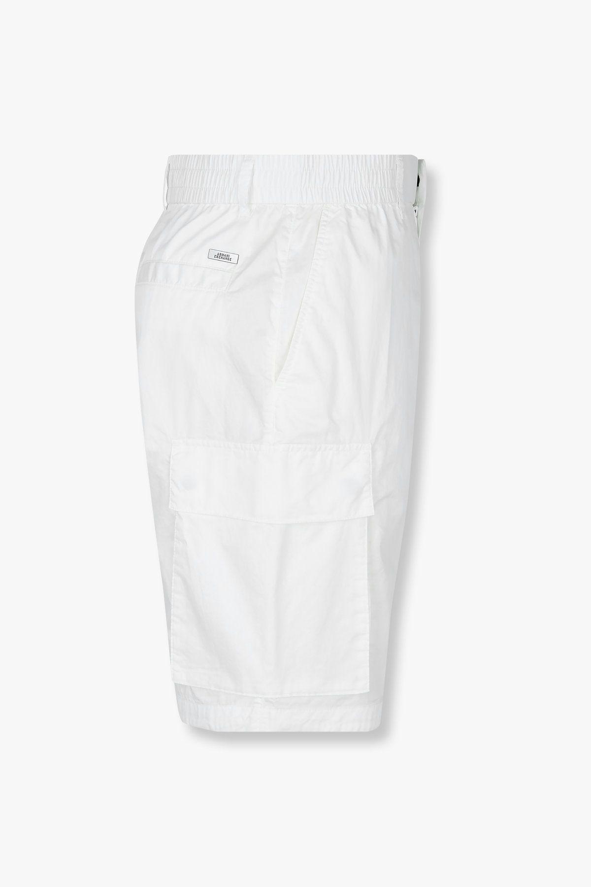 아르마니 익스체인지(ARMANI EXCHANGE) 남성 코튼 드로스트링 카고 쇼츠_화이트 A415342002