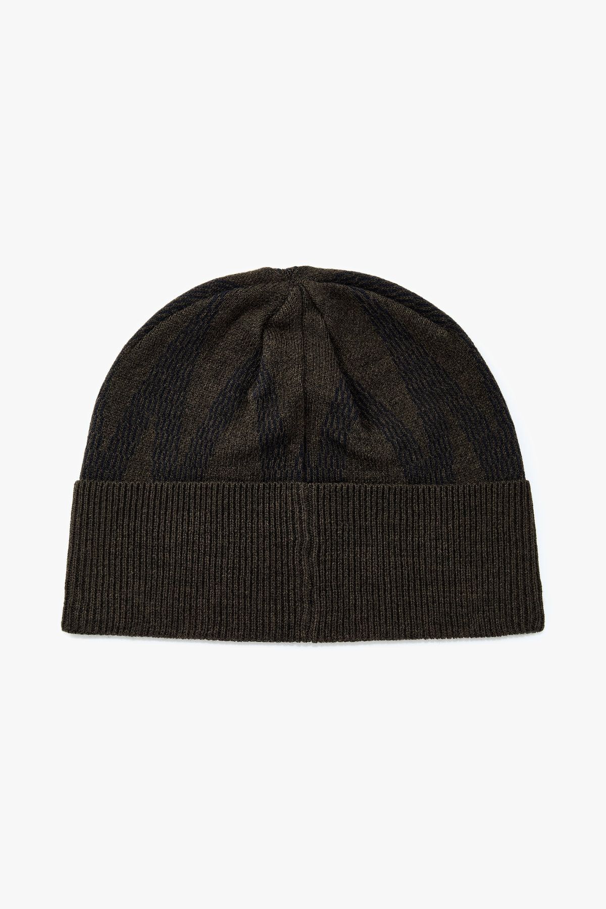 아르마니 익스체인지(ARMANI EXCHANGE) 남성 울 블렌드 지그재그 비니_초코 A415372006