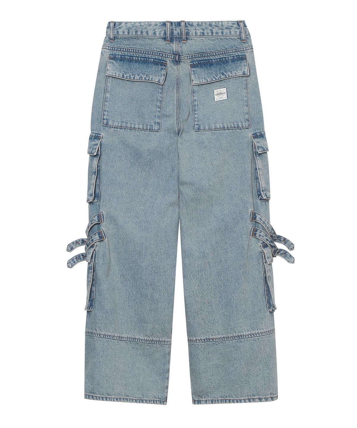 슈퍼드라이(SUPERDRY) W 와이드 카고 데님 팬츠