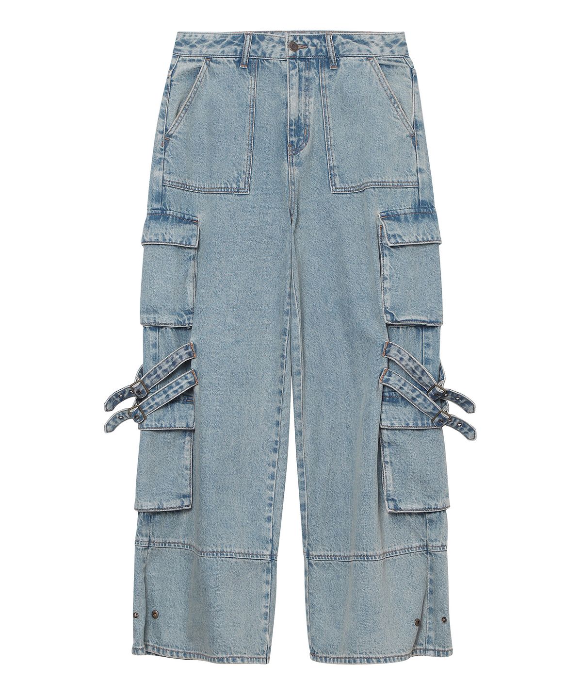 슈퍼드라이(SUPERDRY) W 와이드 카고 데님 팬츠