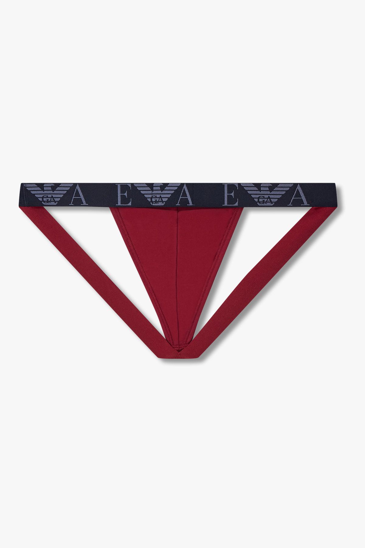 엠포리오 아르마니 언더웨어(EMPORIO ARMANI UNDERWEAR) 남성 빅 로고 밴딩 코튼 작스트랩_레드 0815310005