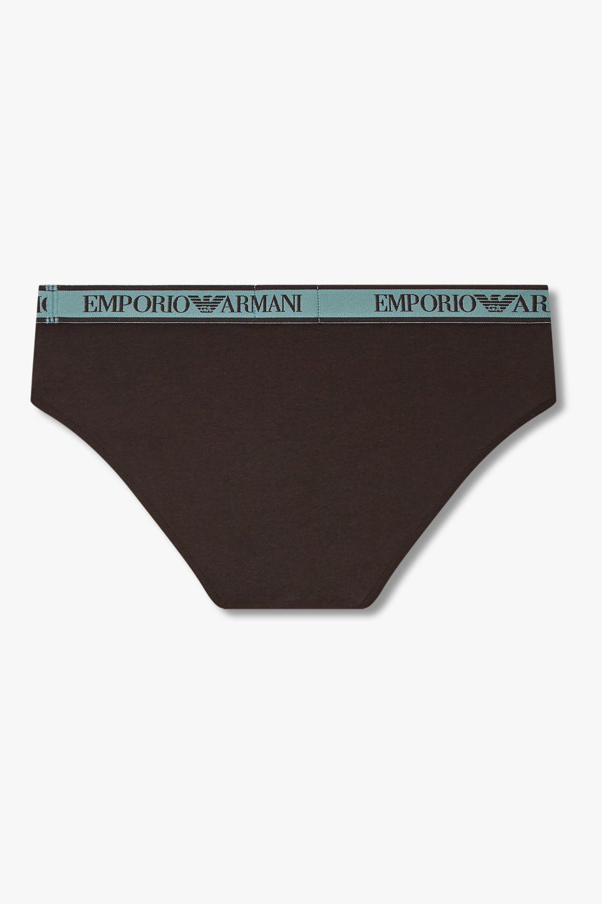 엠포리오 아르마니 언더웨어(EMPORIO ARMANI UNDERWEAR) 남성 라인 밴딩 코튼 브리프_초코 0815311309