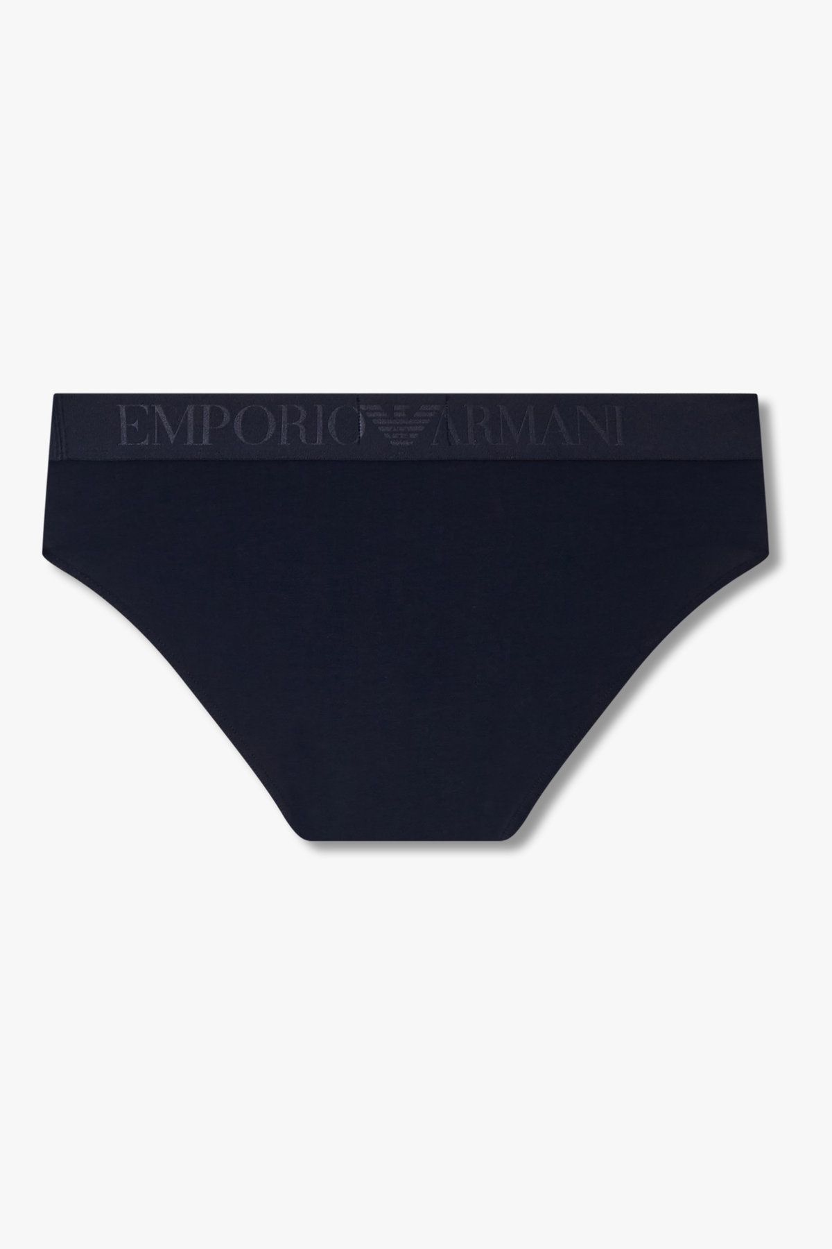 엠포리오 아르마니 언더웨어(EMPORIO ARMANI UNDERWEAR) 남성 글로시 로고 밴딩 코튼 브리프_네이비 0815311057
