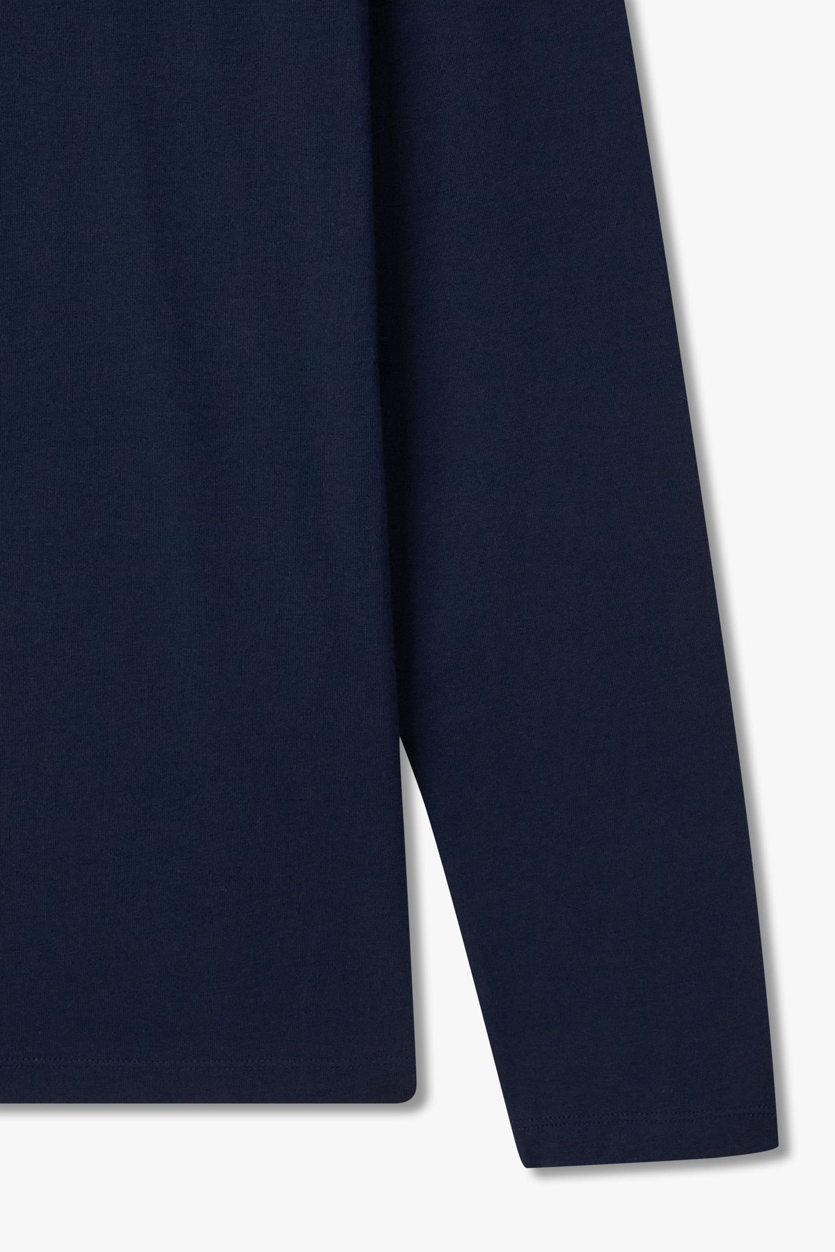 엠포리오 아르마니 언더웨어(EMPORIO ARMANI UNDERWEAR) 여성 롱 슬리브 크루넥 라운지 티셔츠_마린 0825336501