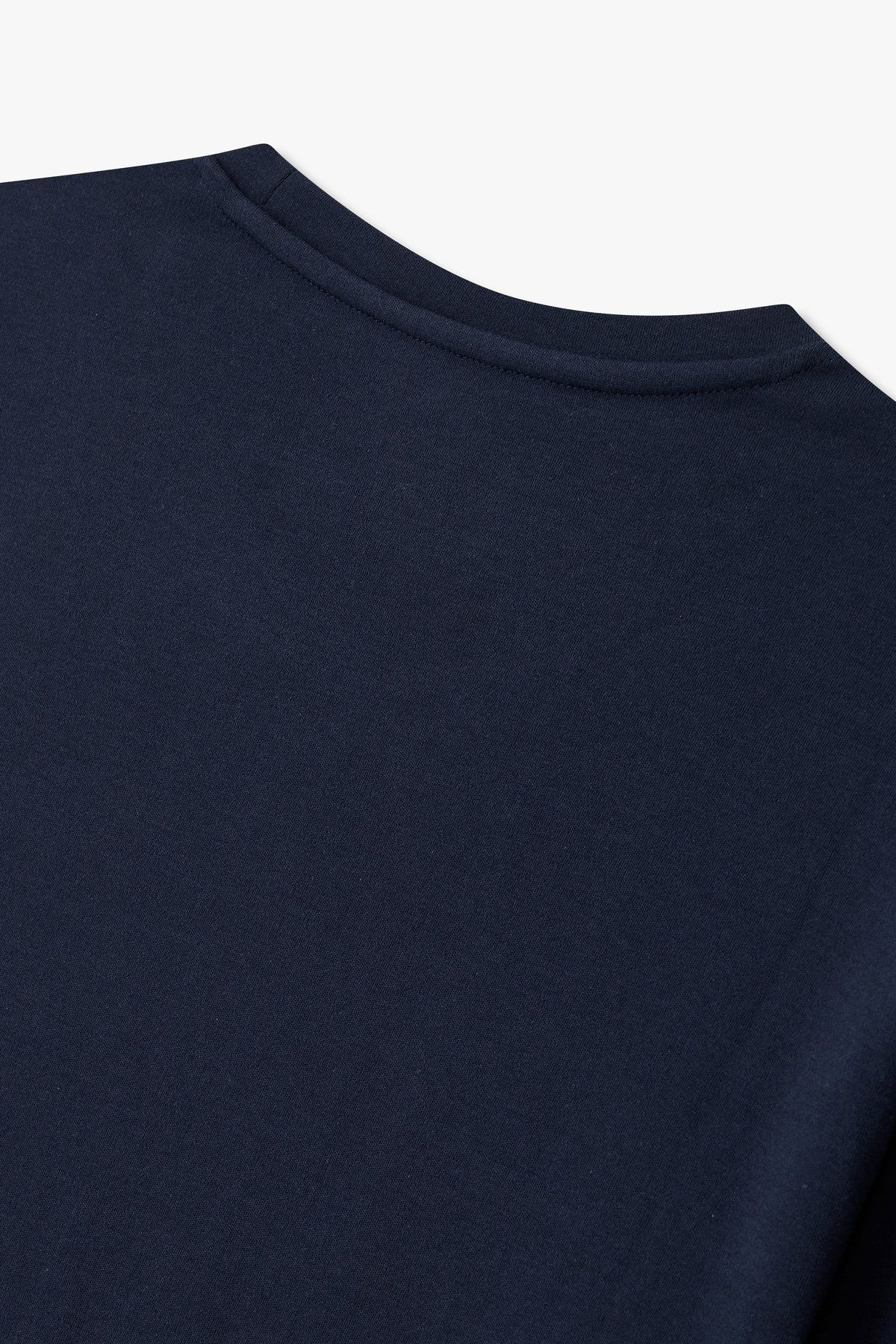 엠포리오 아르마니 언더웨어(EMPORIO ARMANI UNDERWEAR) 남성 로고 자수 코튼 라운지 티셔츠_네이비 0815336011