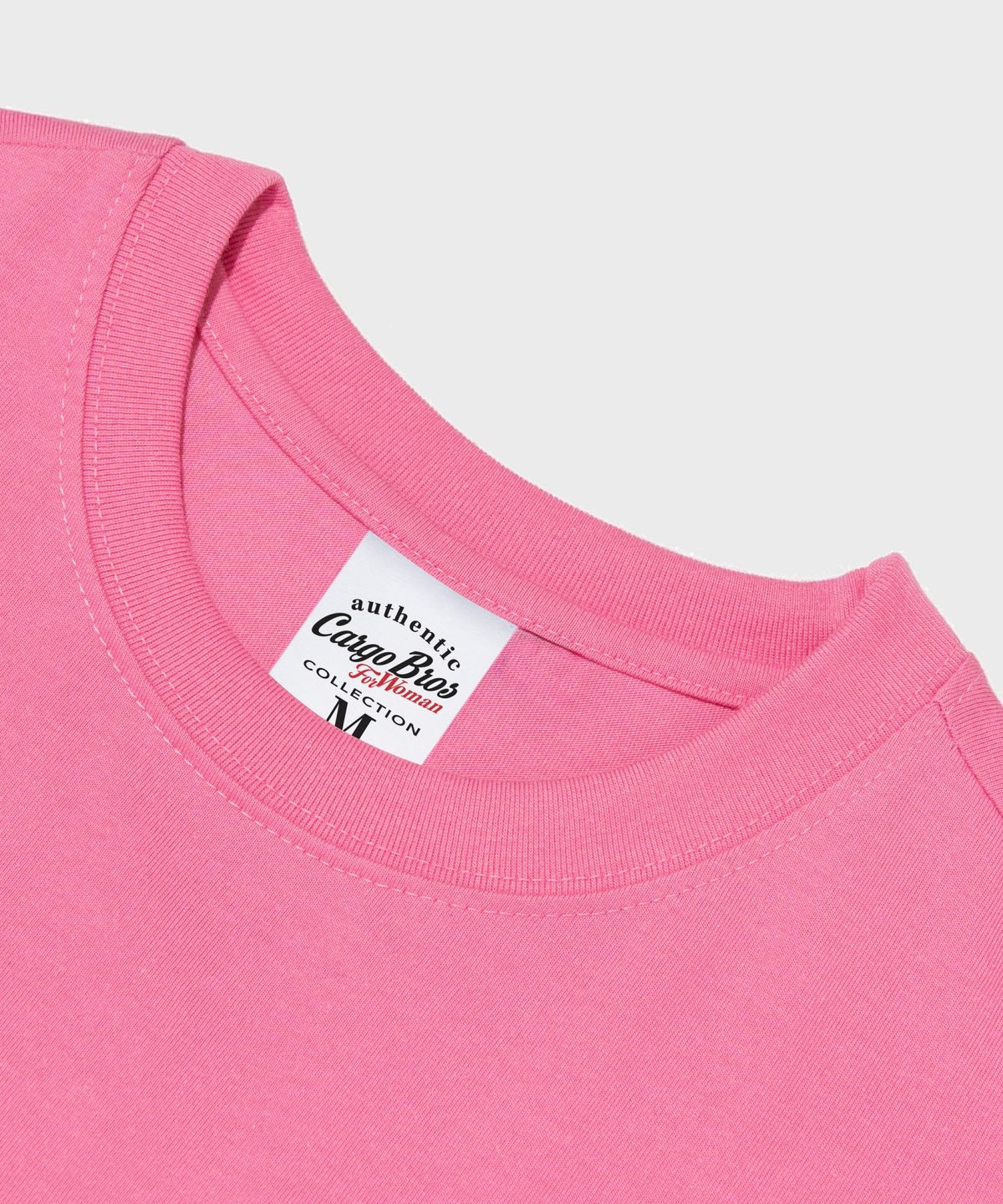 카고브로스 포 우먼(CARGOBROS FOR WOMAN) 아메리칸 클래식 오벌로고 반팔 티셔츠 (핑크)