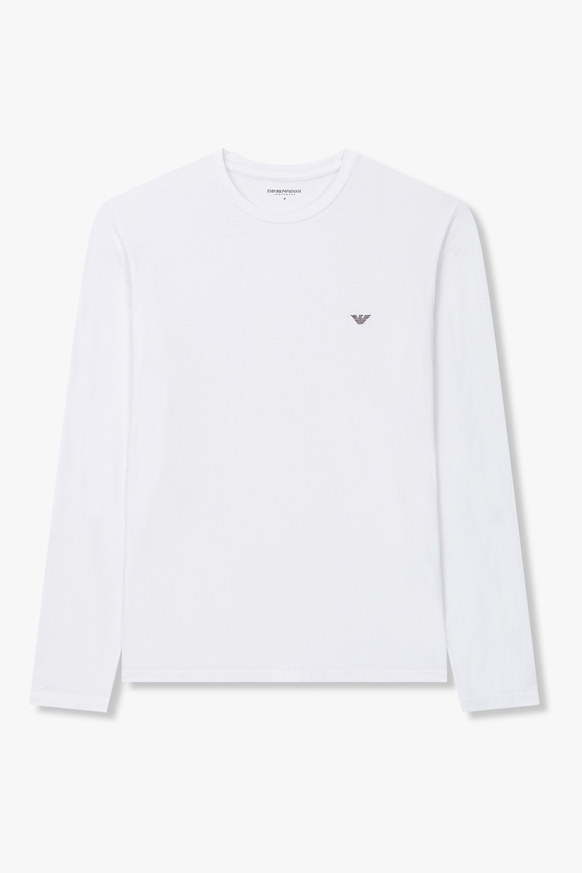엠포리오 아르마니 언더웨어(EMPORIO ARMANI UNDERWEAR) 남성 레이온 스트레치 라운지 티셔츠_화이트 0815336022