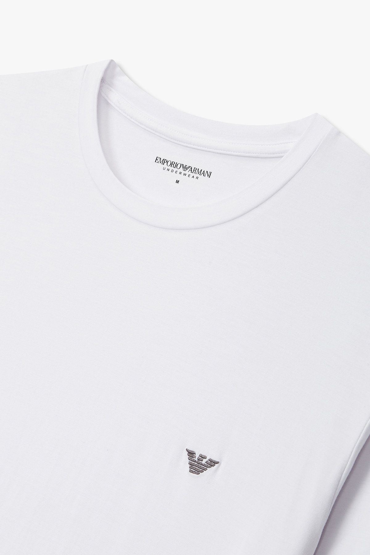 엠포리오 아르마니 언더웨어(EMPORIO ARMANI UNDERWEAR) 남성 레이온 스트레치 라운지 티셔츠_화이트 0815336022