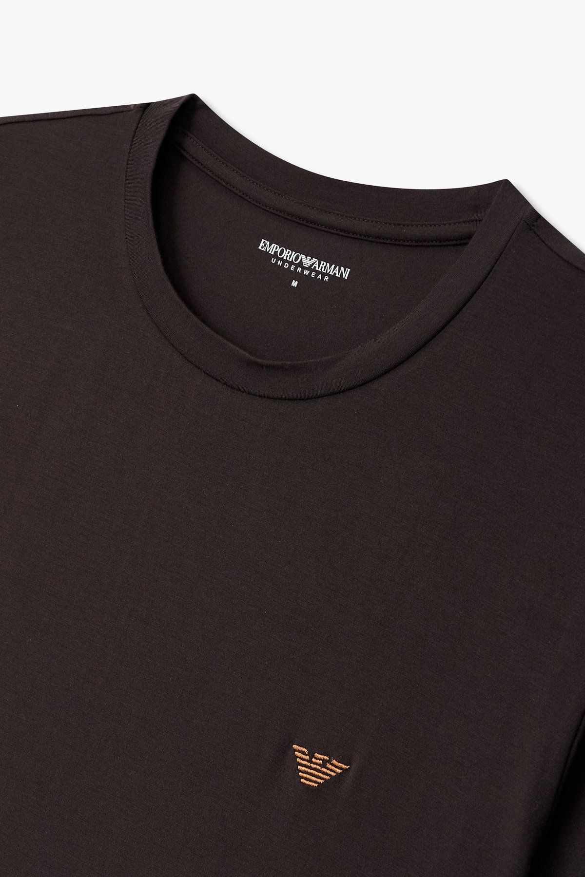엠포리오 아르마니 언더웨어(EMPORIO ARMANI UNDERWEAR) 남성 스트레치 크루넥 라운지 티셔츠_초코 0815334013