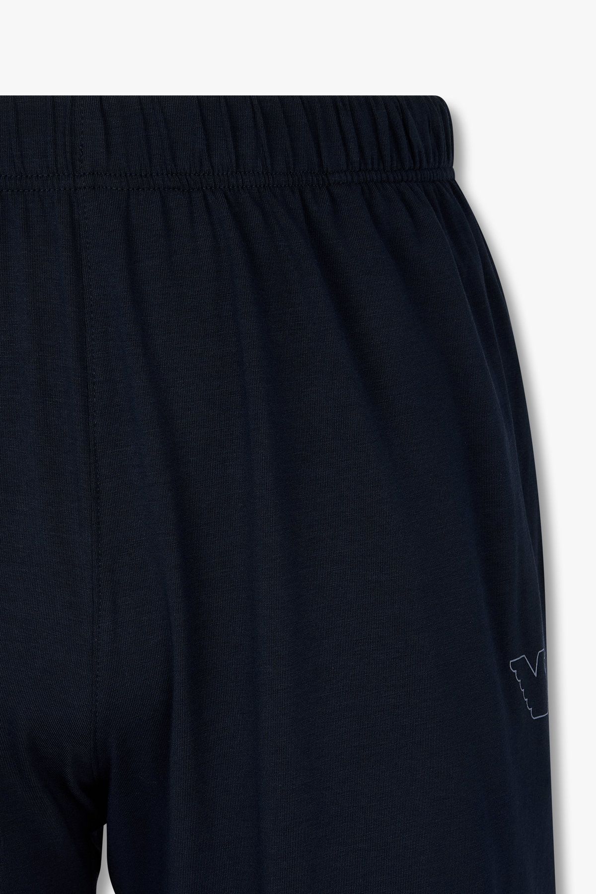 엠포리오 아르마니 언더웨어(EMPORIO ARMANI UNDERWEAR) 남성 아웃라인 이글 로고 라운지 팬츠_네이비 0815332003