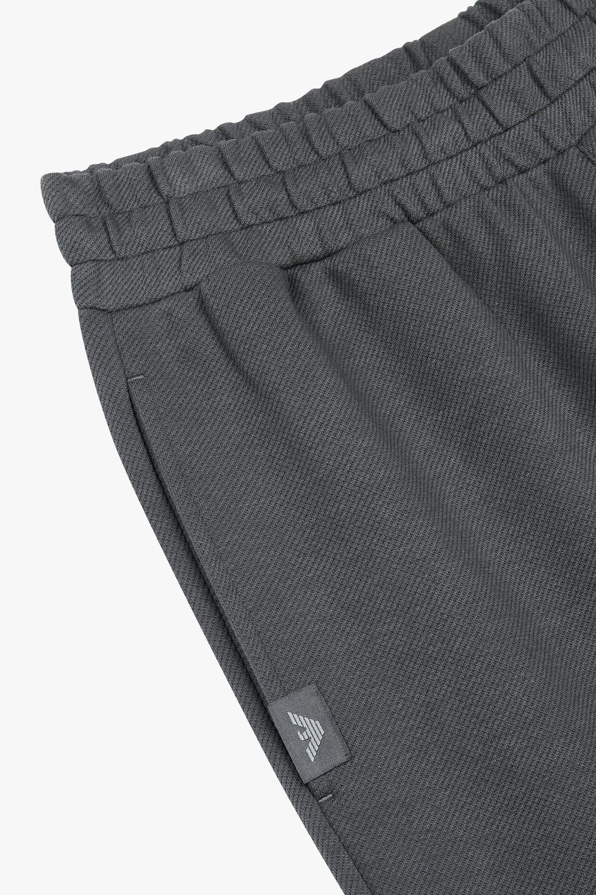 엠포리오 아르마니 언더웨어(EMPORIO ARMANI UNDERWEAR) 남성 코튼 블렌드 조거 라운지 팬츠_챠콜 0815332018