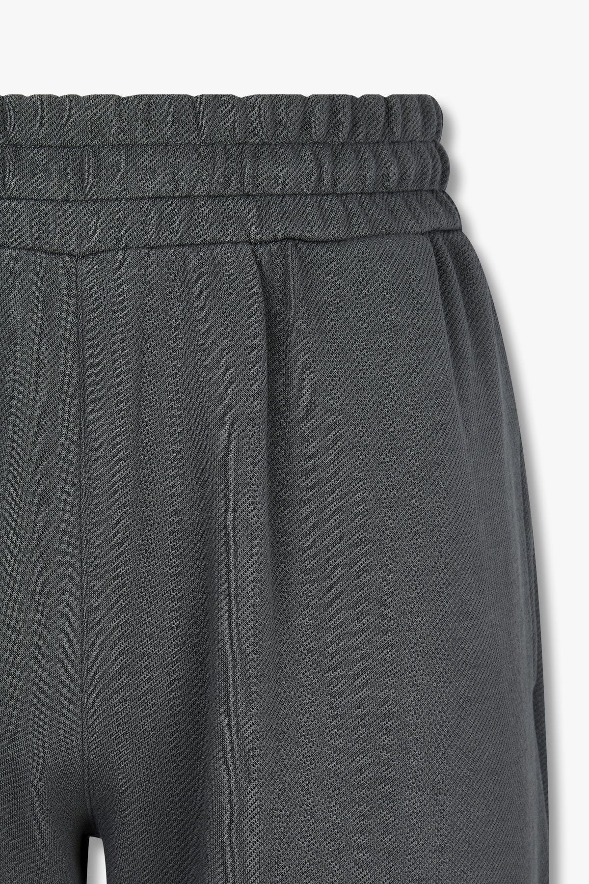 엠포리오 아르마니 언더웨어(EMPORIO ARMANI UNDERWEAR) 남성 코튼 블렌드 조거 라운지 팬츠_챠콜 0815332018