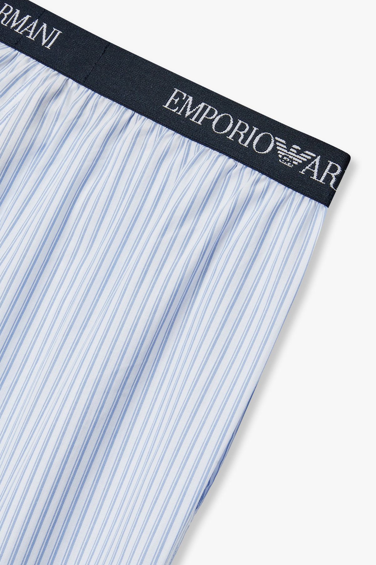 엠포리오 아르마니 언더웨어(EMPORIO ARMANI UNDERWEAR) 남성 패턴드 엘라스틱 라운지 팬츠_라이트 블루 0815332009