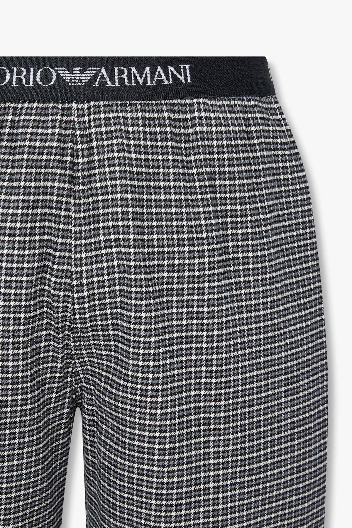 엠포리오 아르마니 언더웨어(EMPORIO ARMANI UNDERWEAR) 남성 패턴드 엘라스틱 라운지 팬츠_차콜 그레이 0815332013