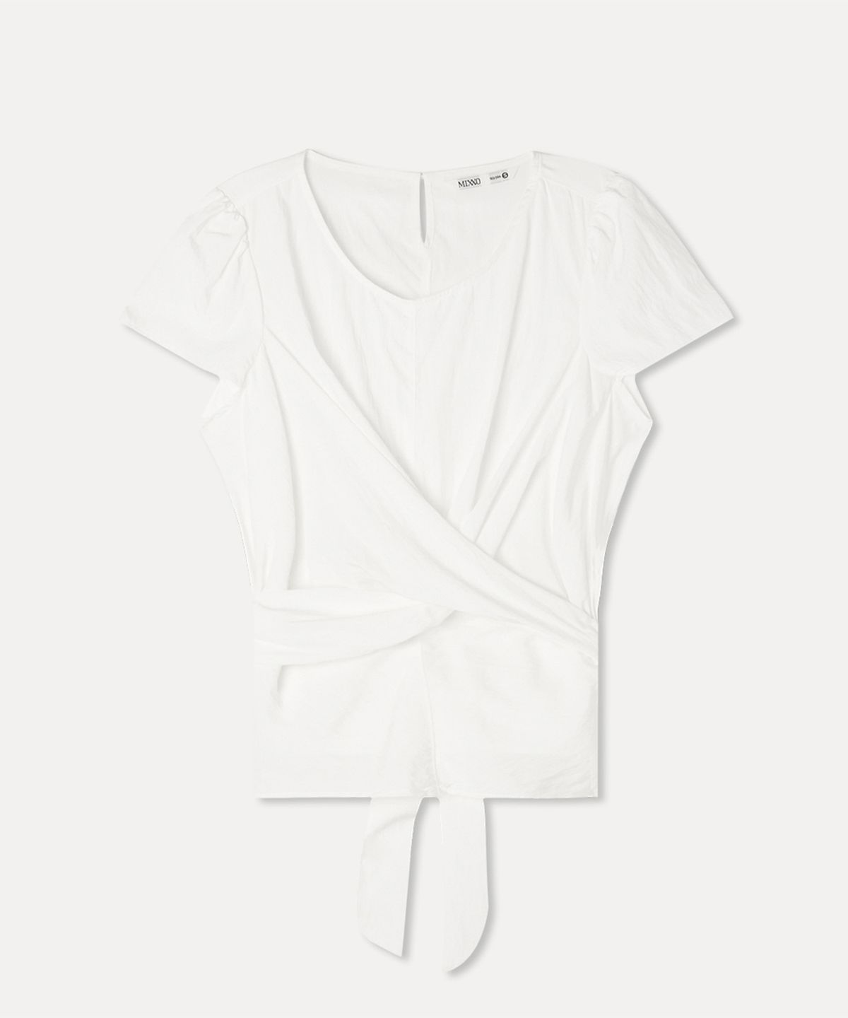 미쏘(MIXXO) 랩변형 블라우스_MIWBWF818B