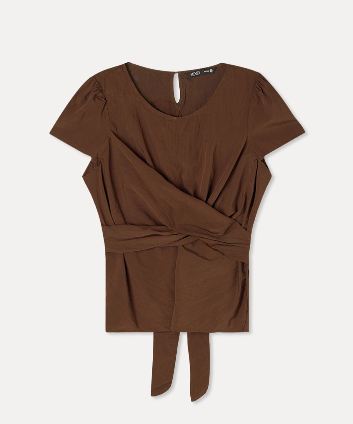 미쏘(MIXXO) 랩변형 블라우스_MIWBWF818B