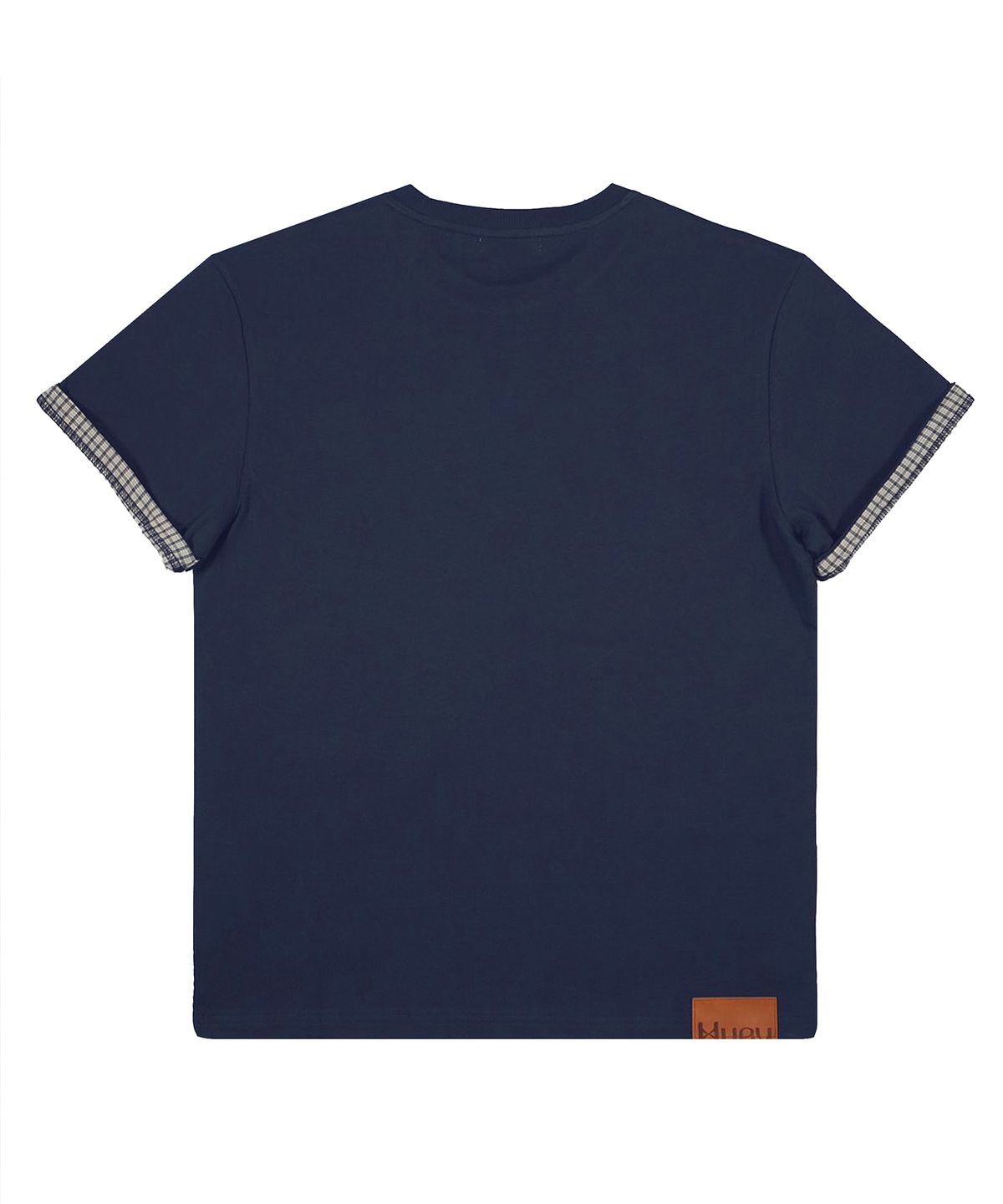 휴이(HUEY) Check Rollup Tee Navy