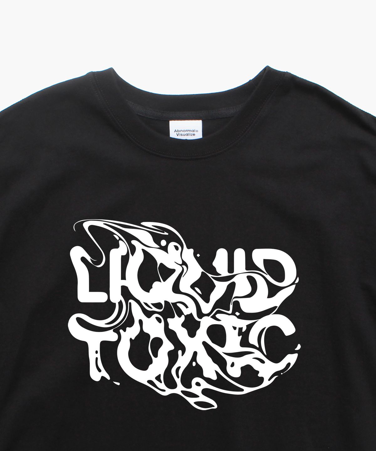 앱놀머씽(ABNORMALTHING) 리퀴드 오버핏 티셔츠 블랙 (LIQUID T-SHIRT BLACK)