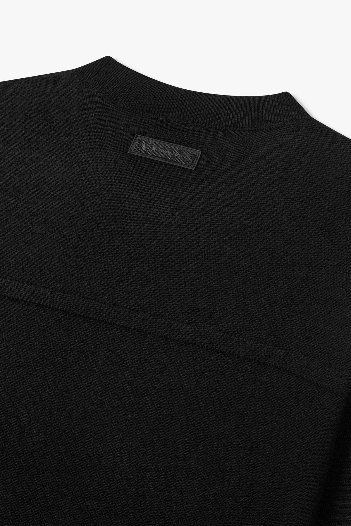 아르마니 익스체인지(ARMANI EXCHANGE) 남성 울 블렌드 크루넥 니트 풀오버_블랙 A415332026
