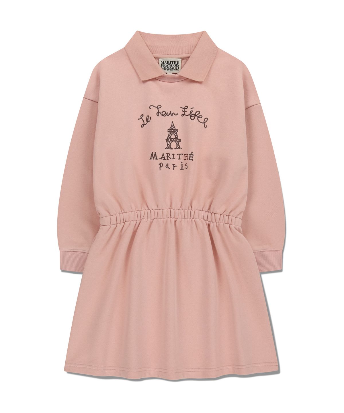 마리떼 키즈(MARITHÉ KIDS) KIDS W COLLAR SWEATSHIRT DRESS pink