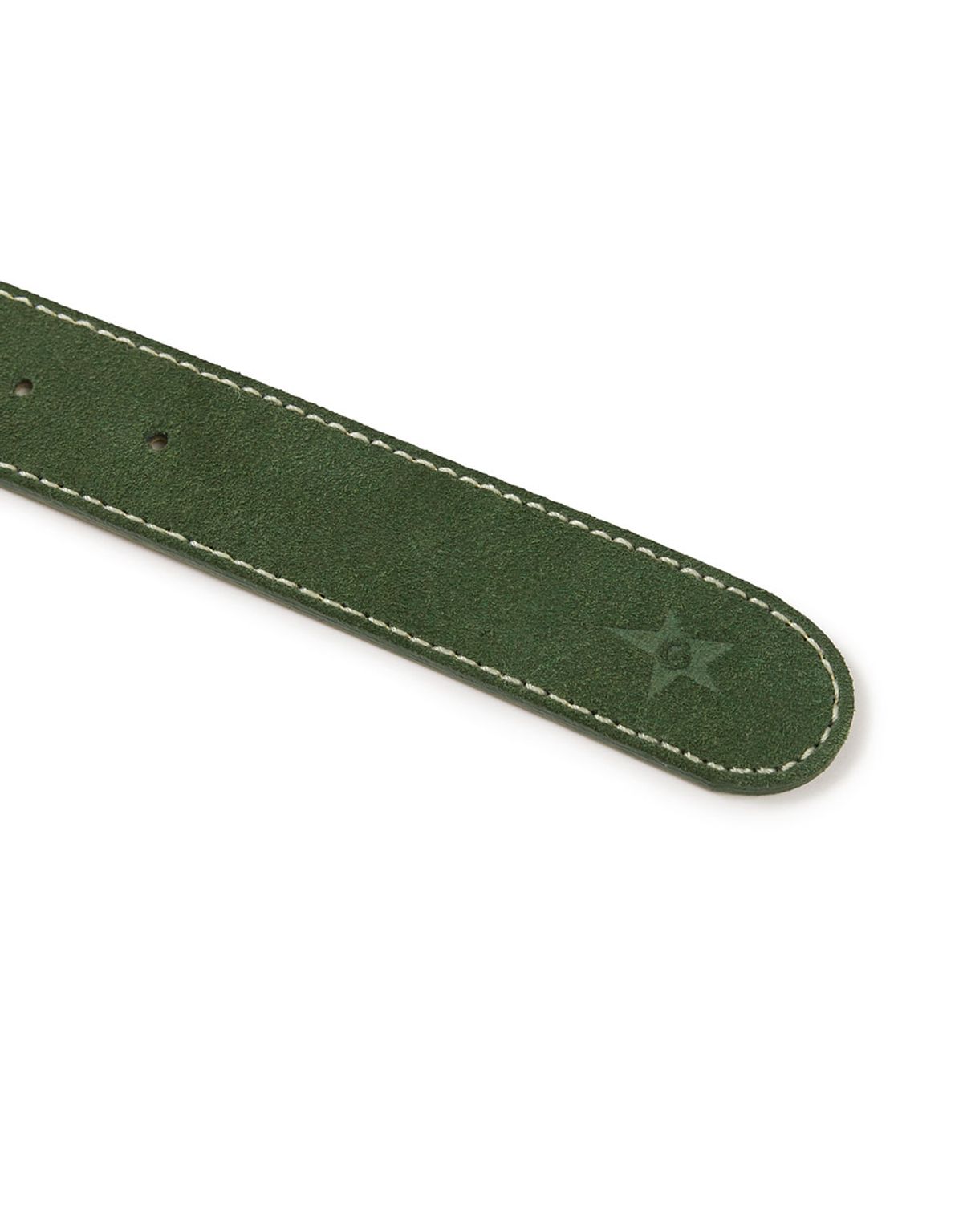 엠엠엘지(MMLG) [Mmlg] STITCH SUEDE BELT (GREEN)