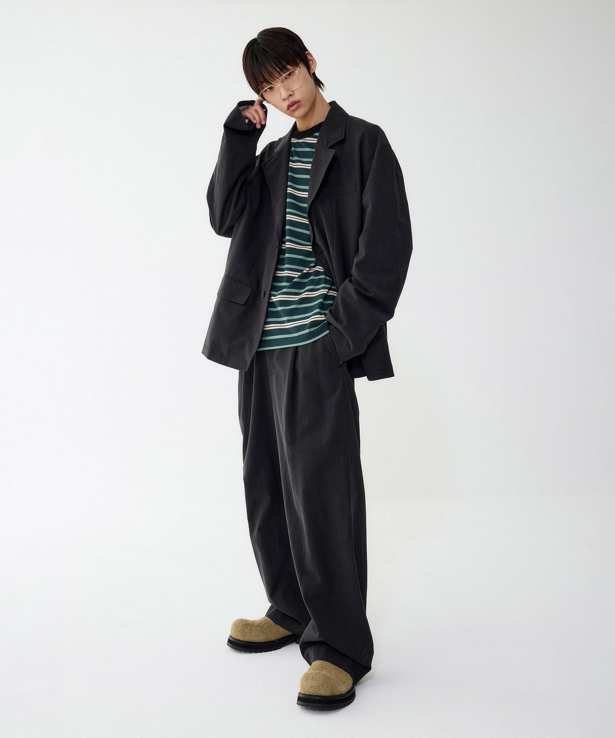 스튜디오 톰보이(STUDIO TOMBOY) [MEN] 맥시 셋업 자켓_블랙 9155312184