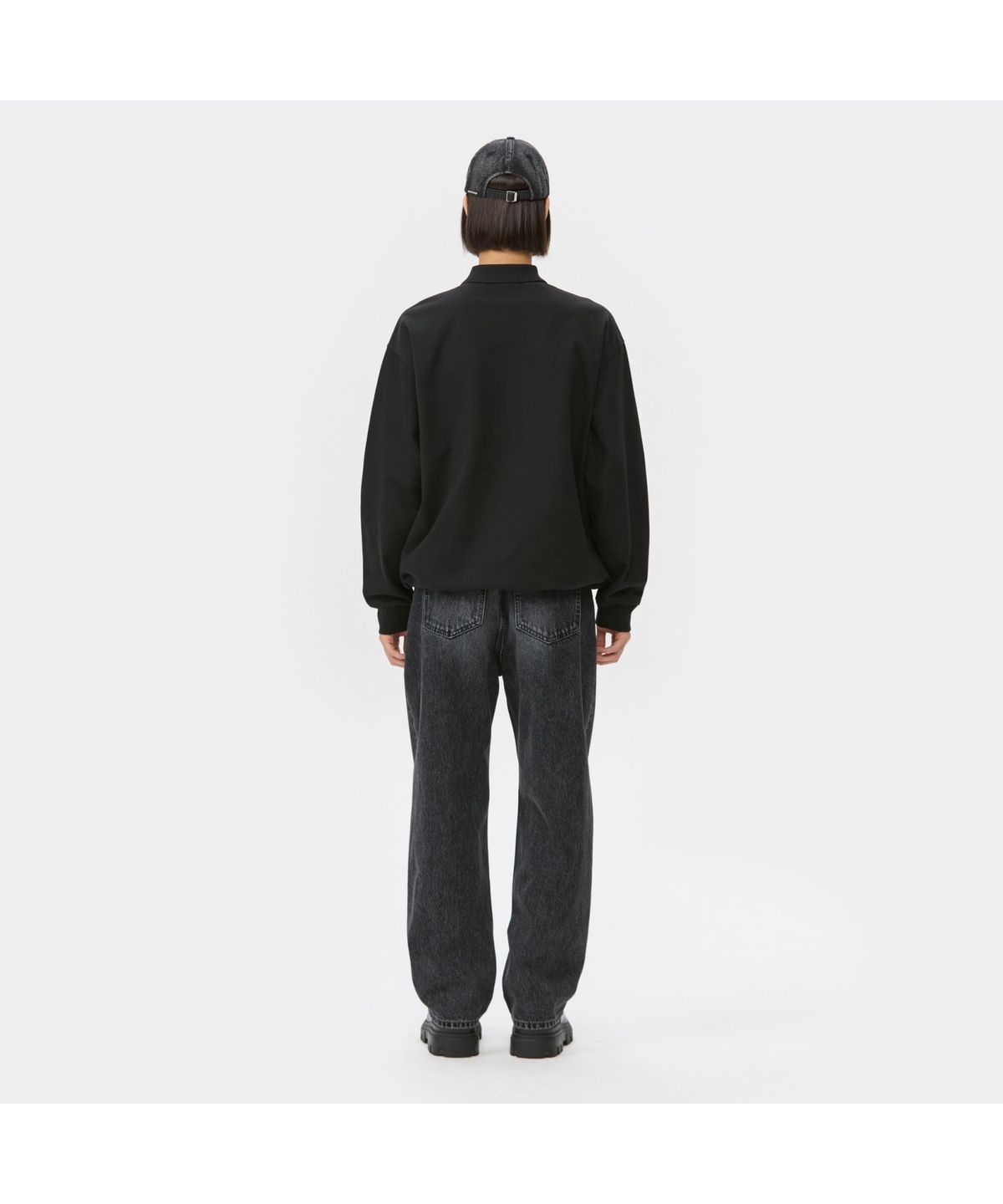 커스텀멜로우(CUSTOMELLOW) Grey Straight Fit Jeans CWPAA25584GYD