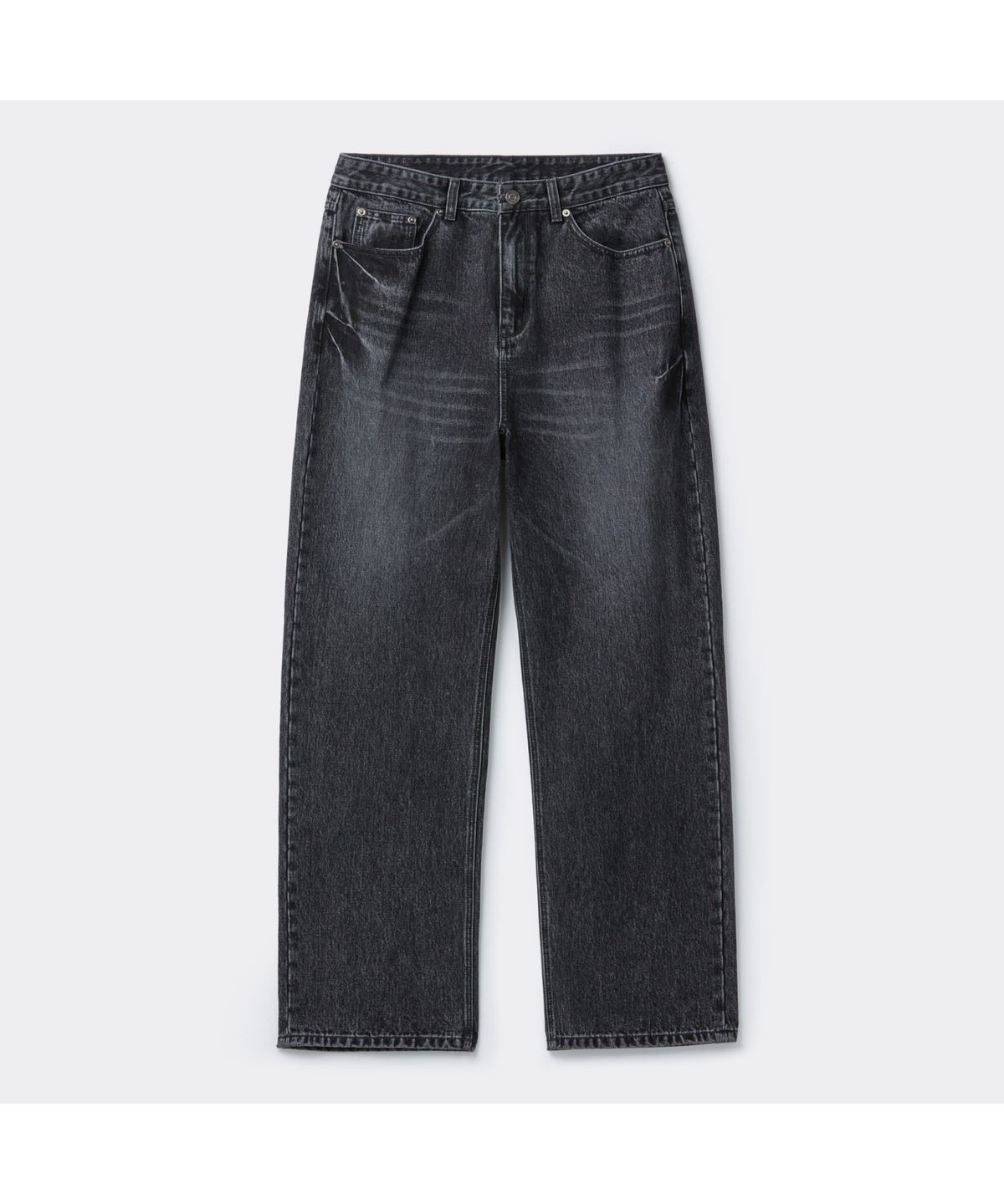 커스텀멜로우(CUSTOMELLOW) Grey Straight Fit Jeans CWPAA25584GYD