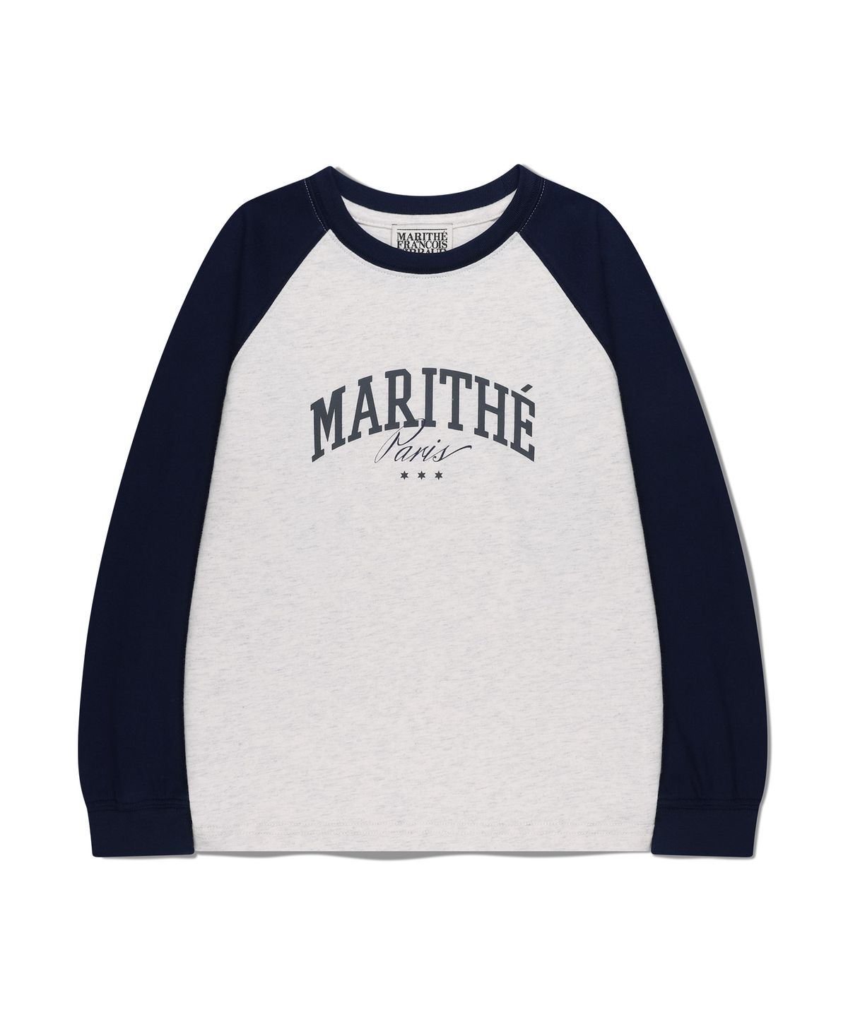 마리떼 키즈(MARITHÉ KIDS) KIDS COLOR BLOCK RAGLAN LONG SLEEVE navy