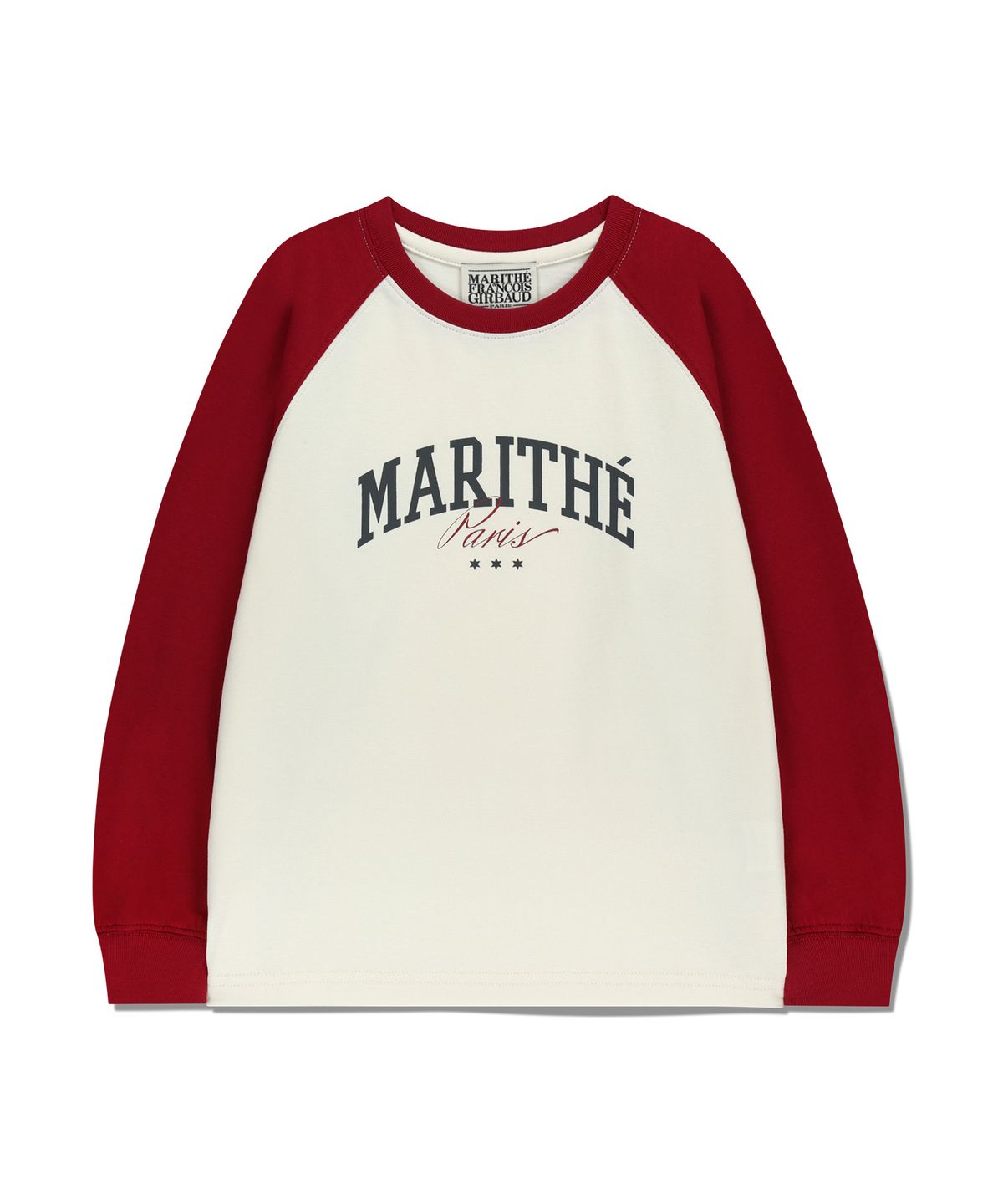 마리떼 키즈(MARITHÉ KIDS) KIDS COLOR BLOCK RAGLAN LONG SLEEVE red