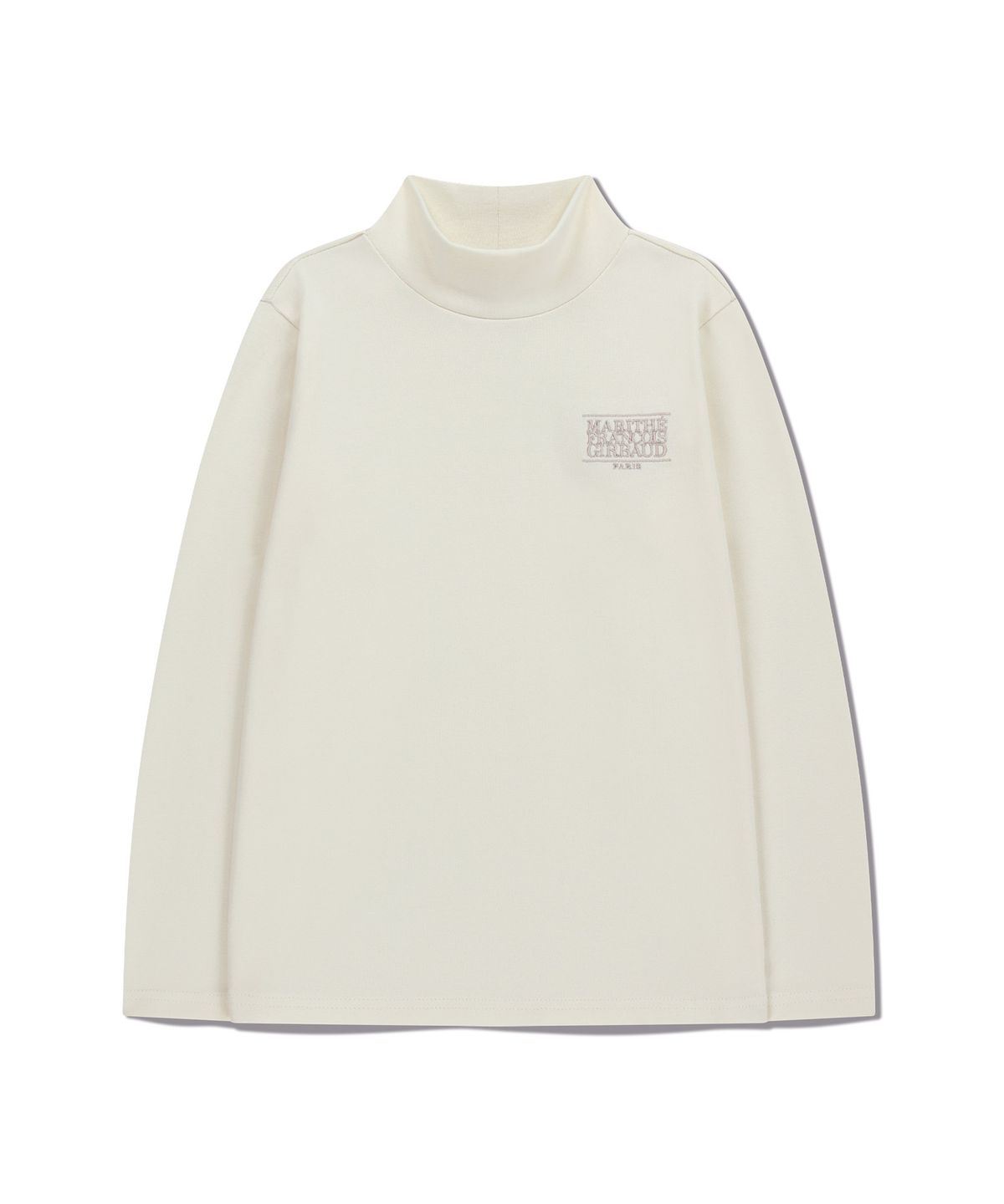 마리떼 키즈(MARITHÉ KIDS) KIDS CLASSIC LOGO HALF NECK LONG SLEEVE ivory