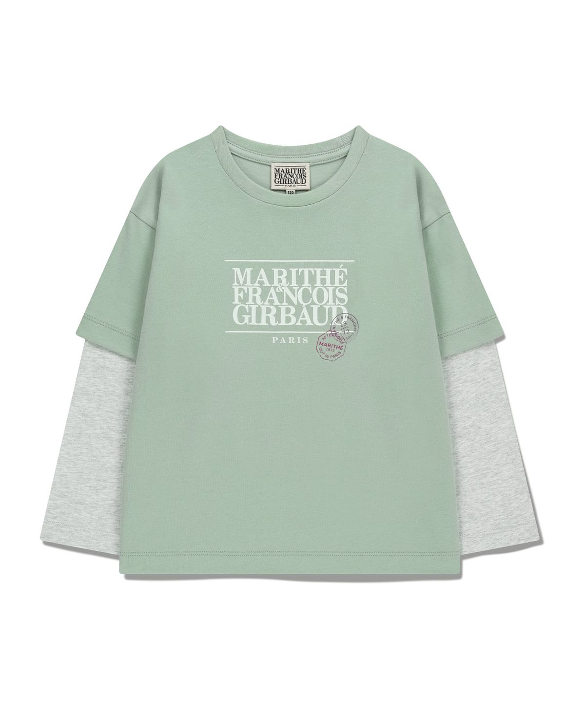 마리떼 키즈(MARITHÉ KIDS) KIDS OVERSIZED LAYERED LONG SLEEVE mint