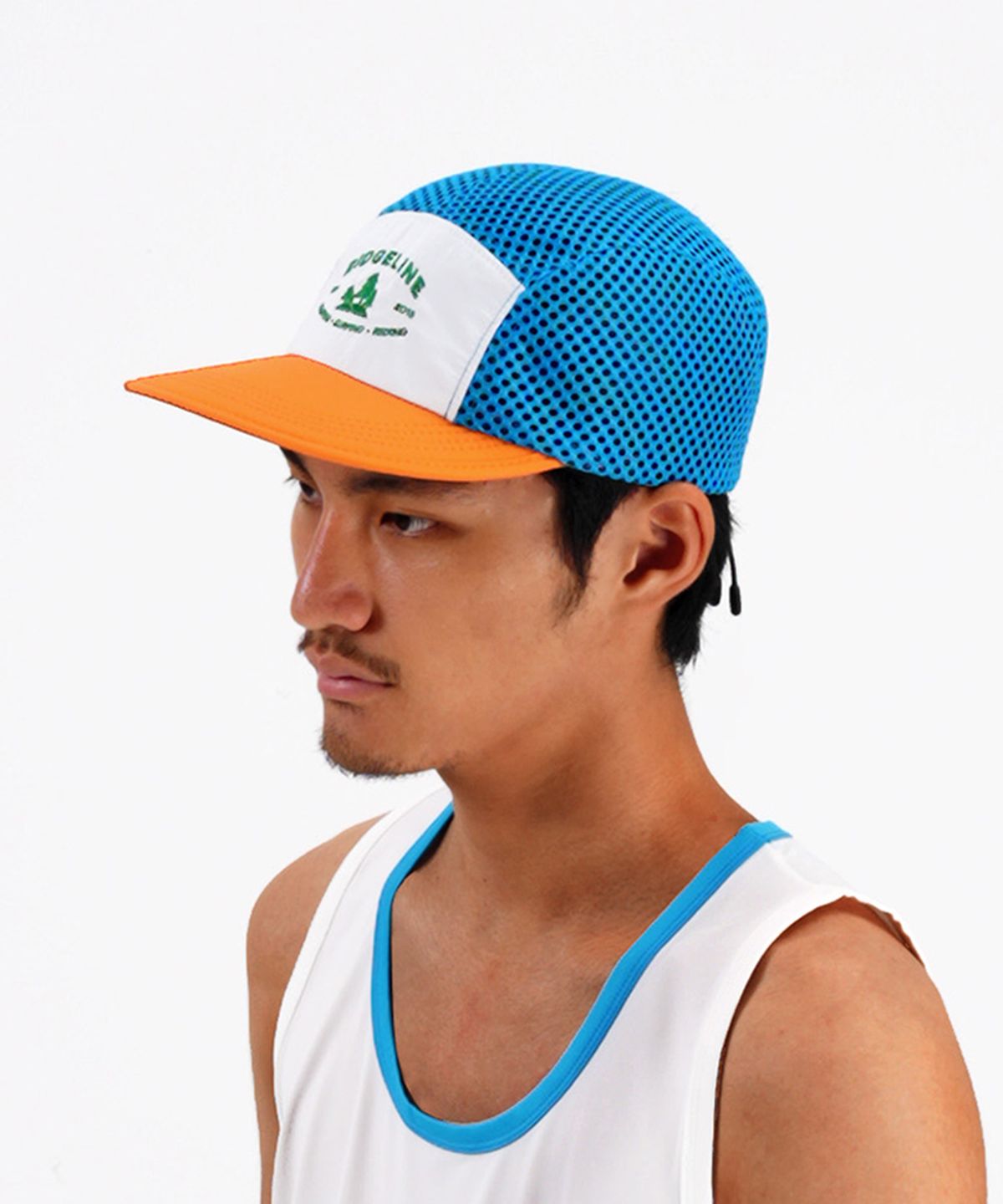 릿지라인(RIDGELINE) 나일론 러닝 모자 러닝캡 메쉬 컬러블록 105