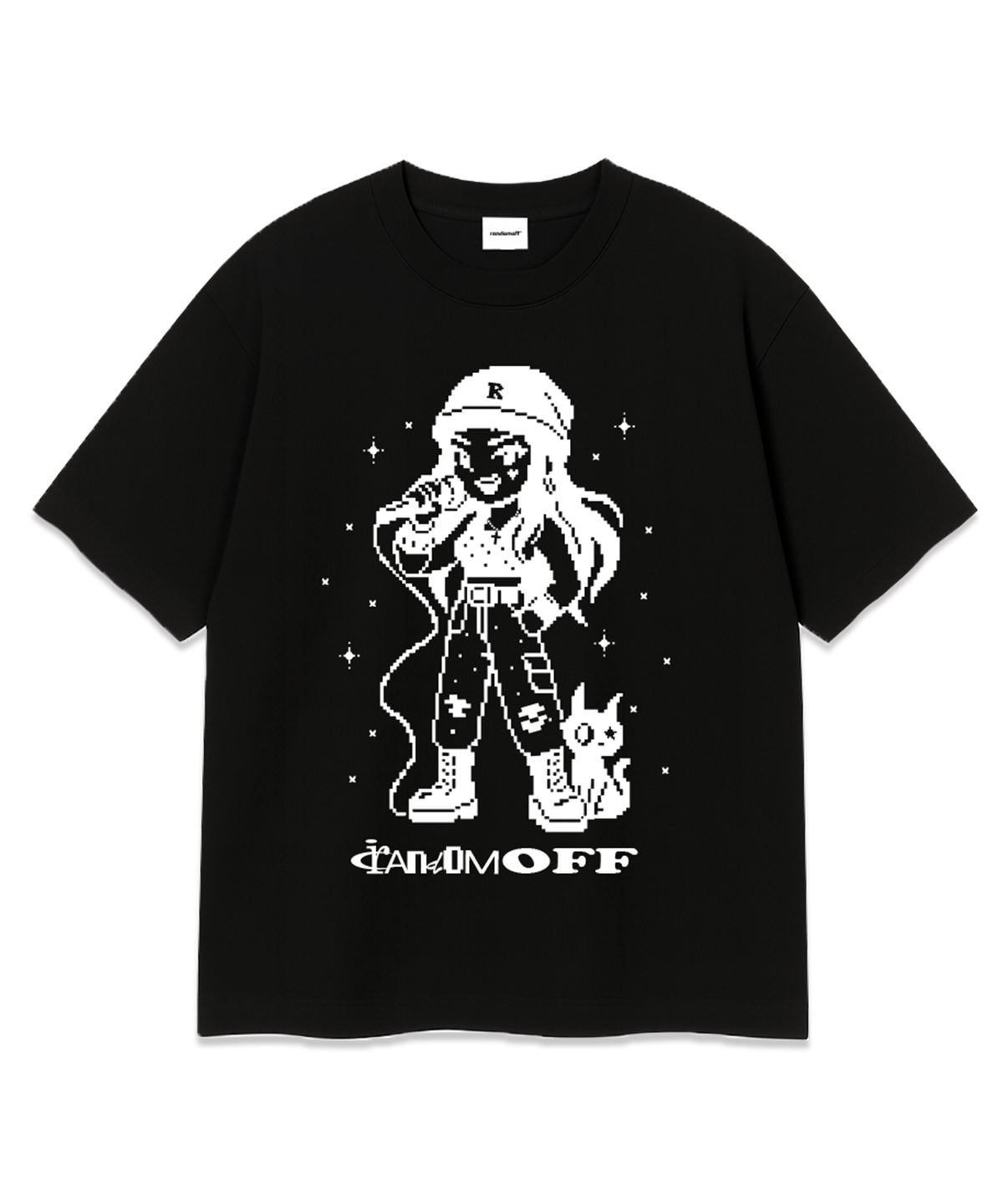 랜덤오프(RANDOMOFF) PIXEL VOX KID OVER FIT T-SHIRT (3color)