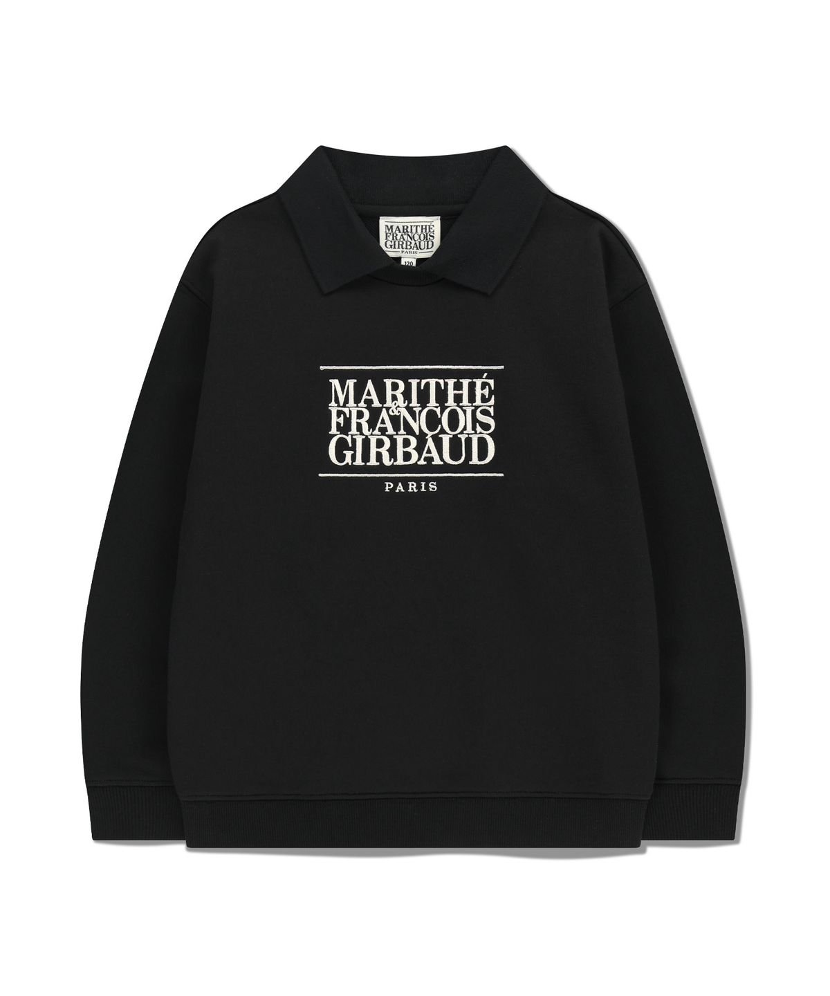 마리떼 키즈(MARITHÉ KIDS) KIDS CLASSIC LOGO COLLAR SWEATSHIRT black