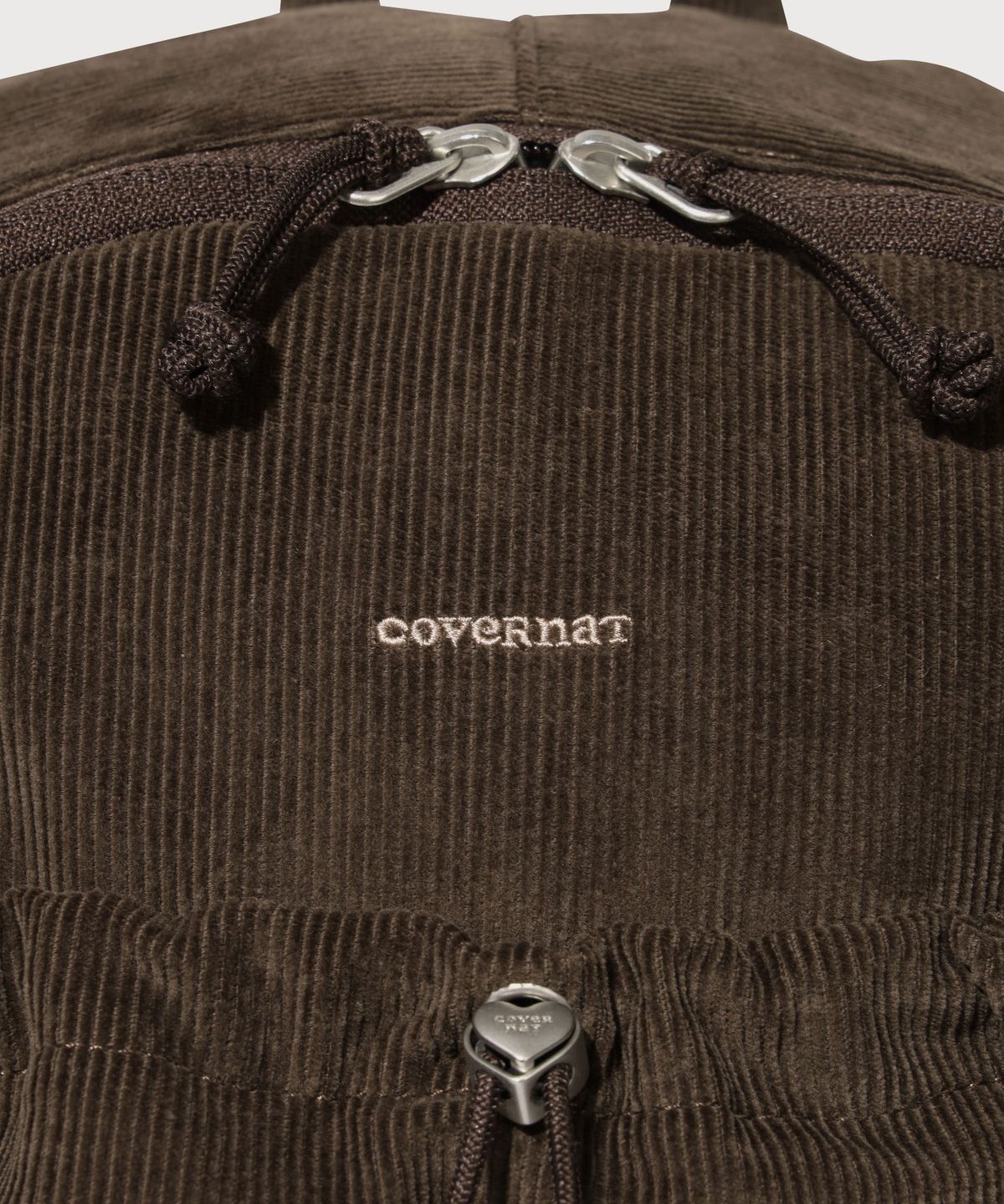 커버낫 우먼(COVERNAT WOMAN) 클로버하트 버블 코듀로이 백팩 Brown