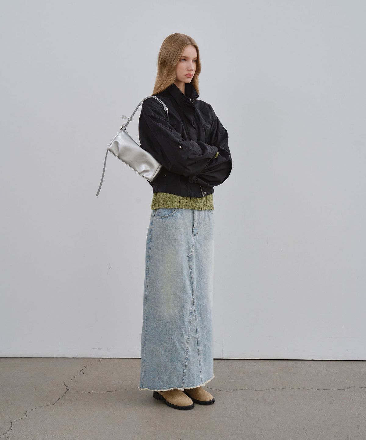 무르(MUR) Bento bag - silver