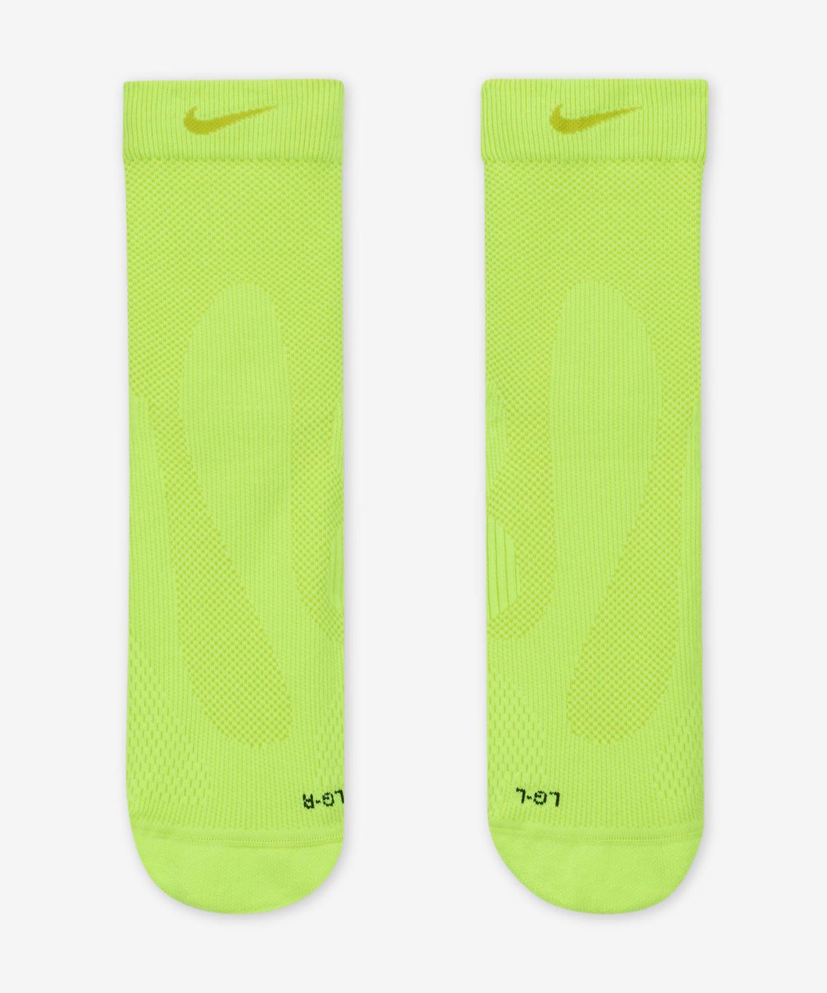 나이키(NIKE) 러닝 라이트웨이트 마이크로 크루 삭스(1켤레) - 볼트:브라이트 캑터스:블랙 / IB6114-702