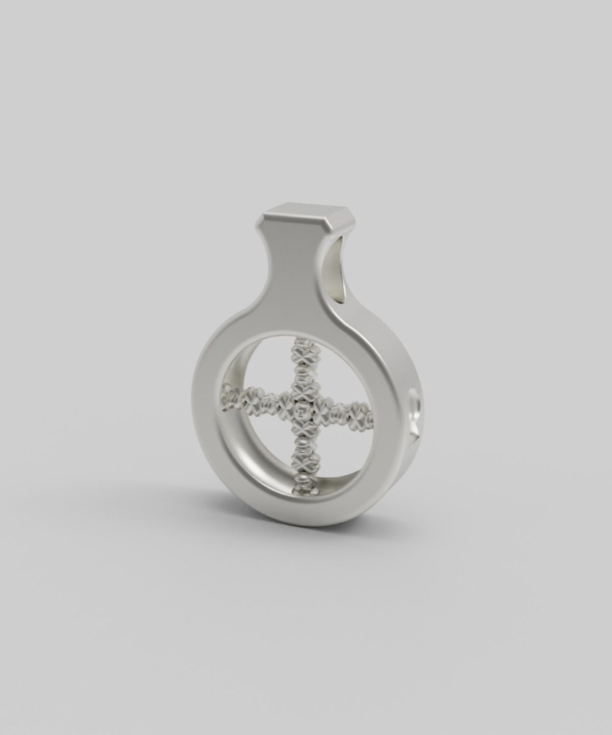 르네오브제(RENEOBJET) HAL  PETIT CROSS NECKLACE SET [STERLING SILVER] 실버 925 펜던트 십자가 포인트 목걸이 세트