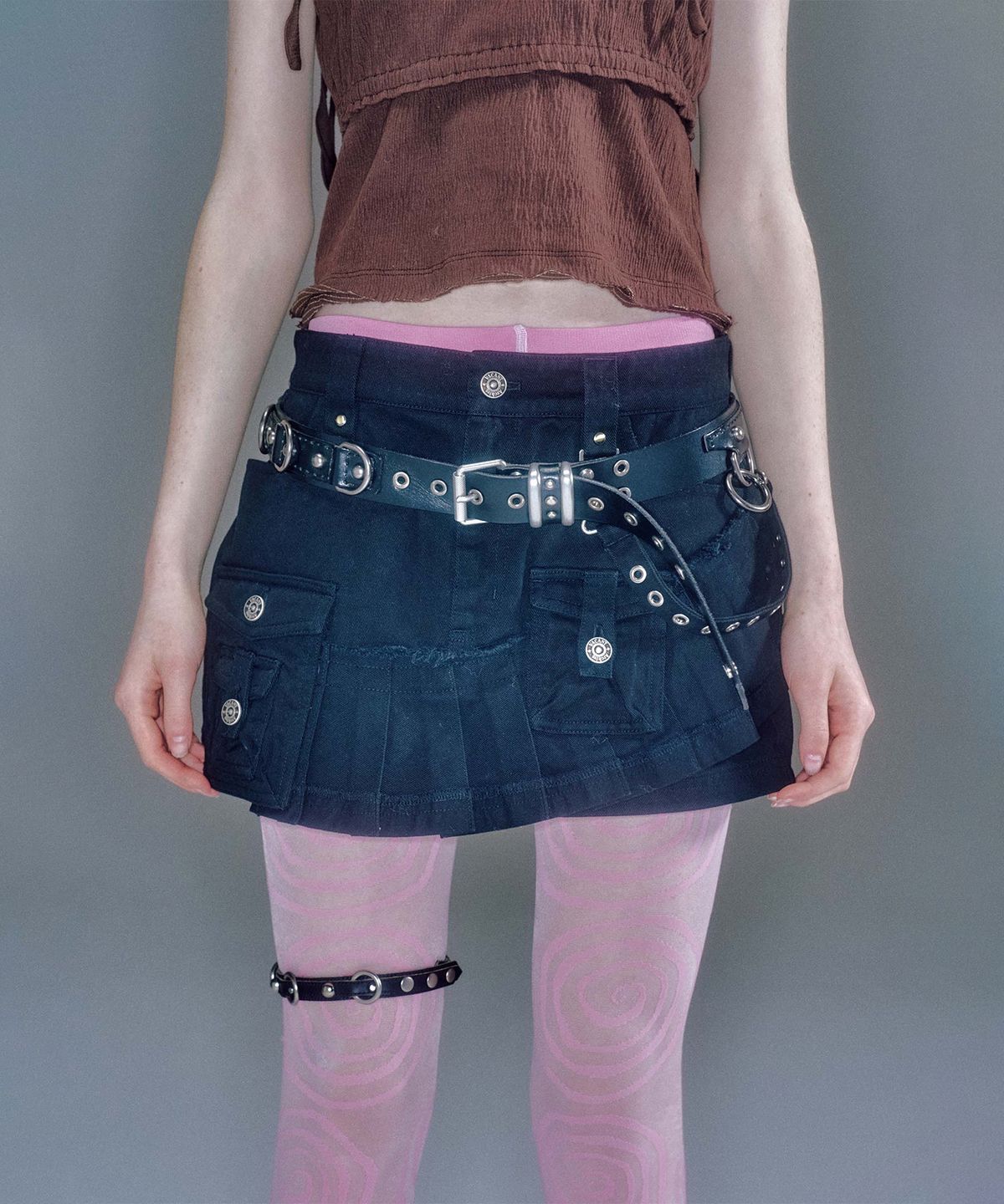 베이컨트 아카이브(VACANT ARCHIVE) KATHY CARGO MINI SKIRT (2COLOR)